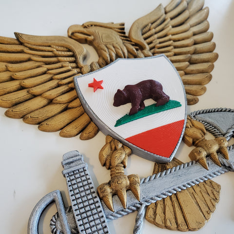3D USCG Officer Eagle California Edition