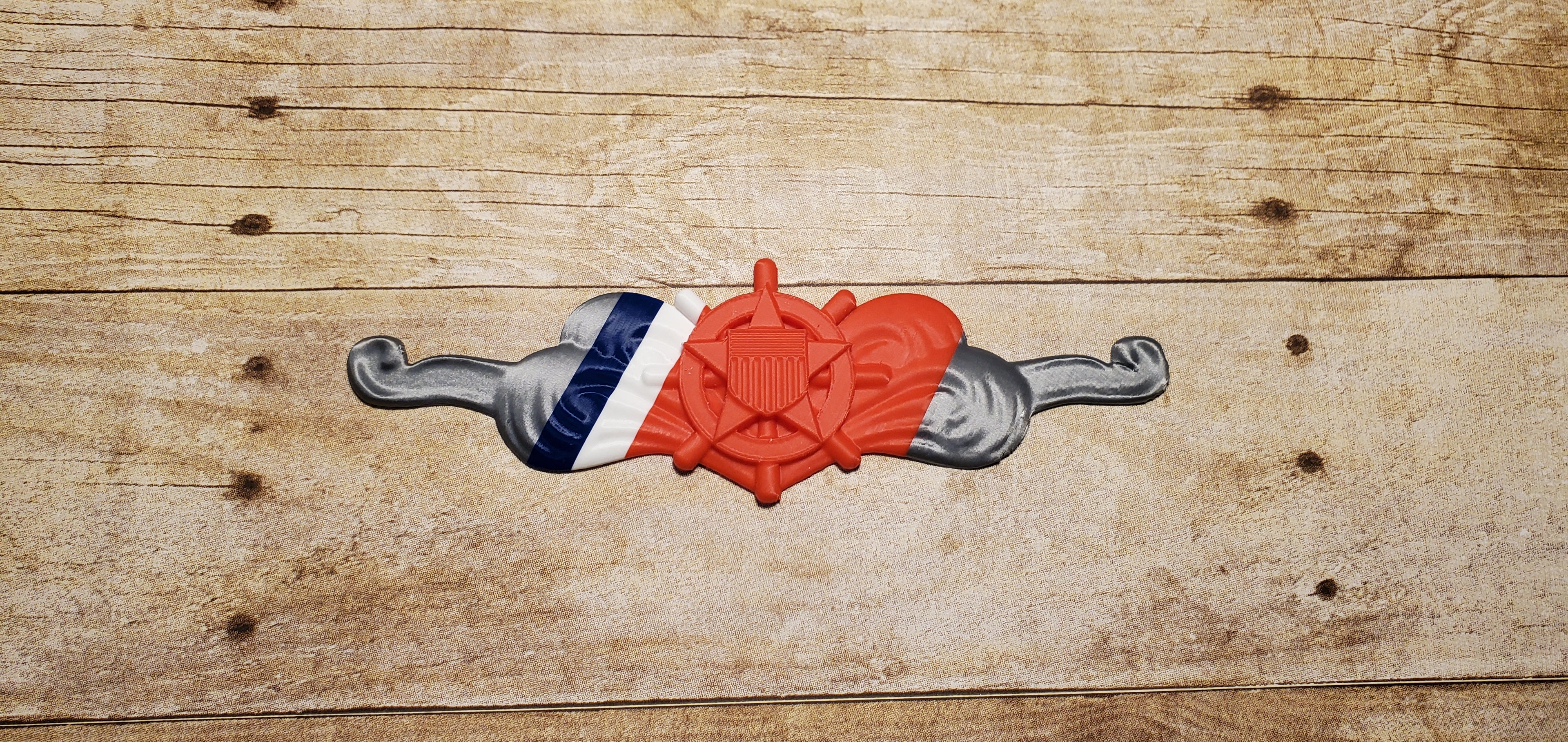 3D USCG Cutterman Racing Stripe