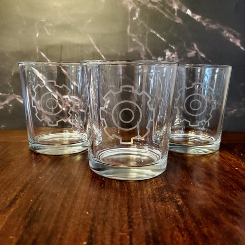 CLEARANCE MK Rocks Glasses (Set of 3) - 2nd quality