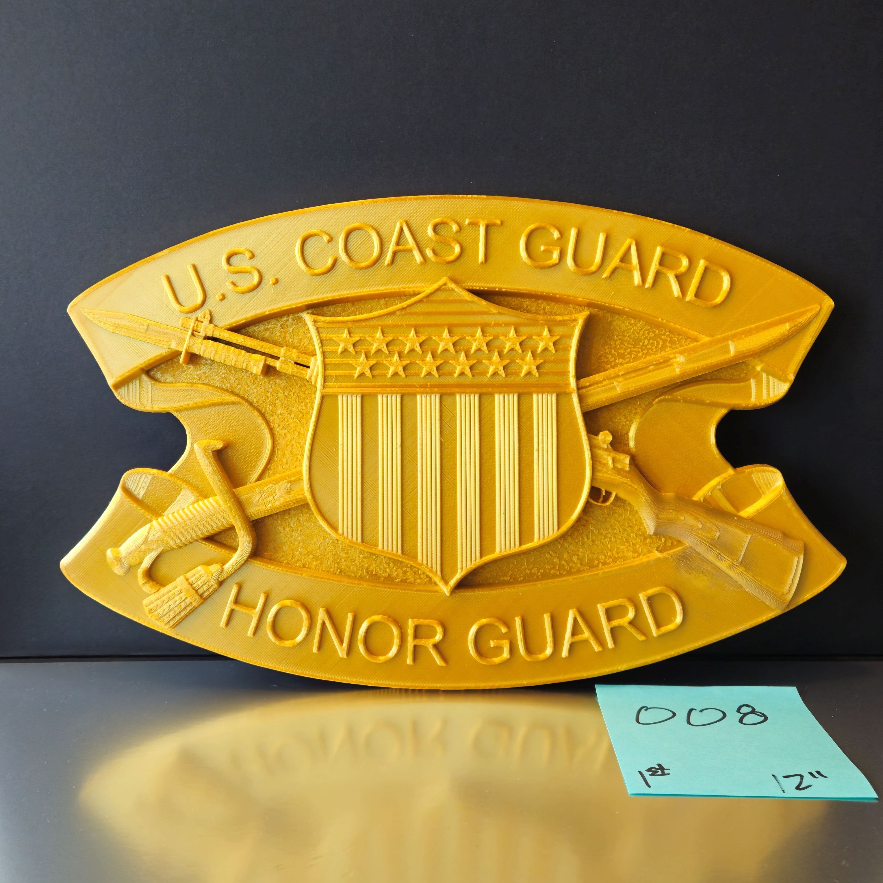 CLEARANCE 008 3D USCG Honor Guard Insignia
