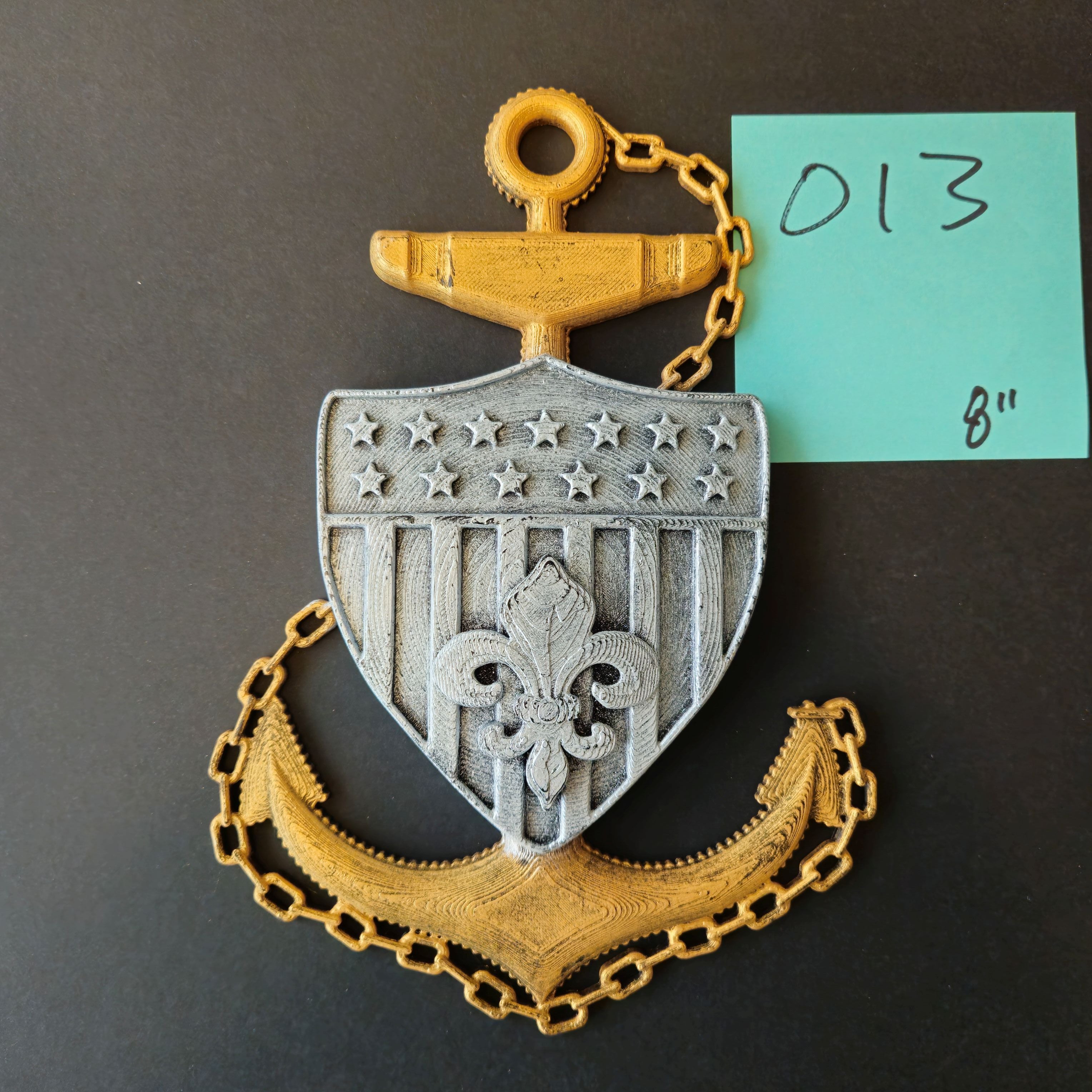 CLEARANCE 013 3D Painted NOLA CPO Anchor