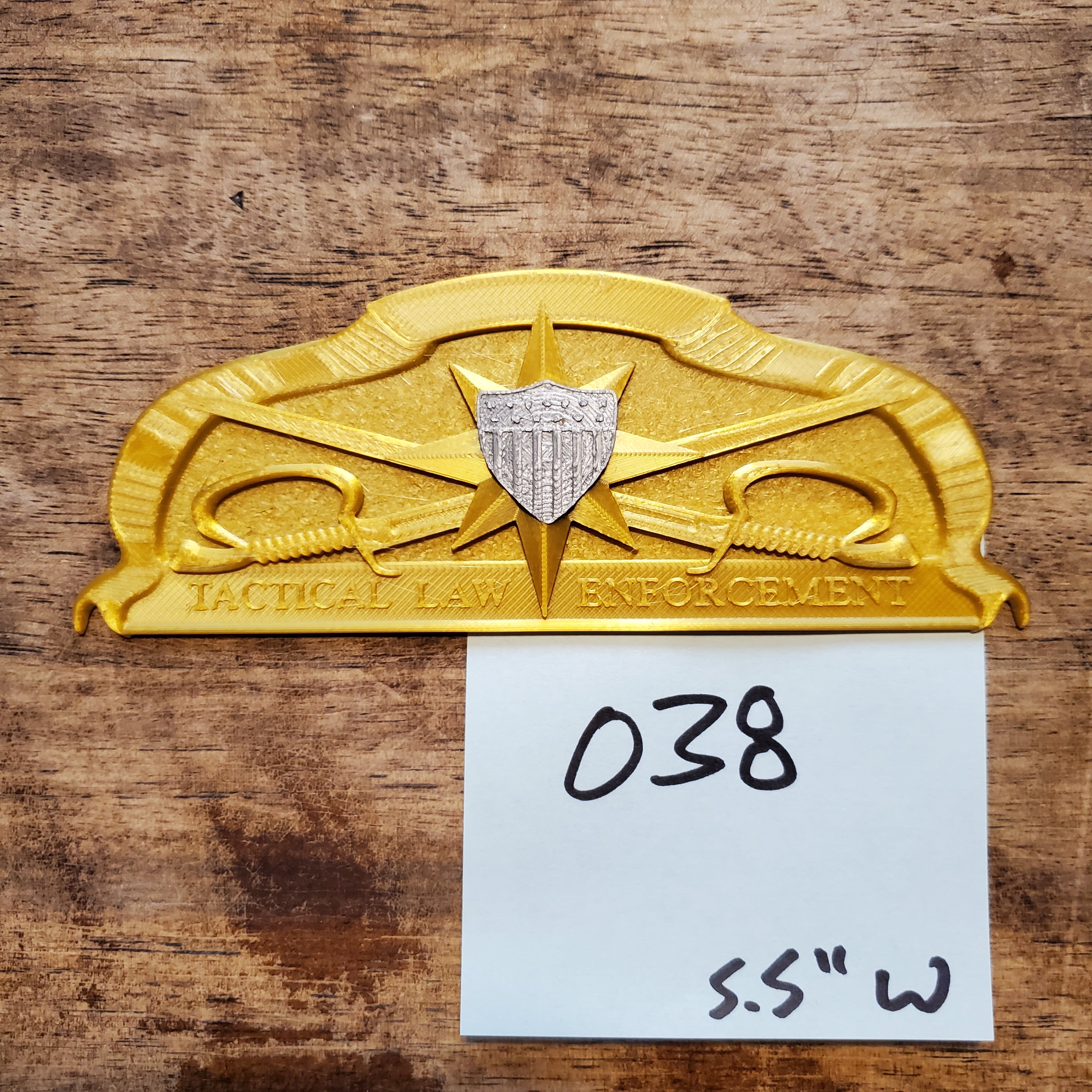 CLEARANCE 038 3D USCG Tactical Law Enforcement TACLET Insignia