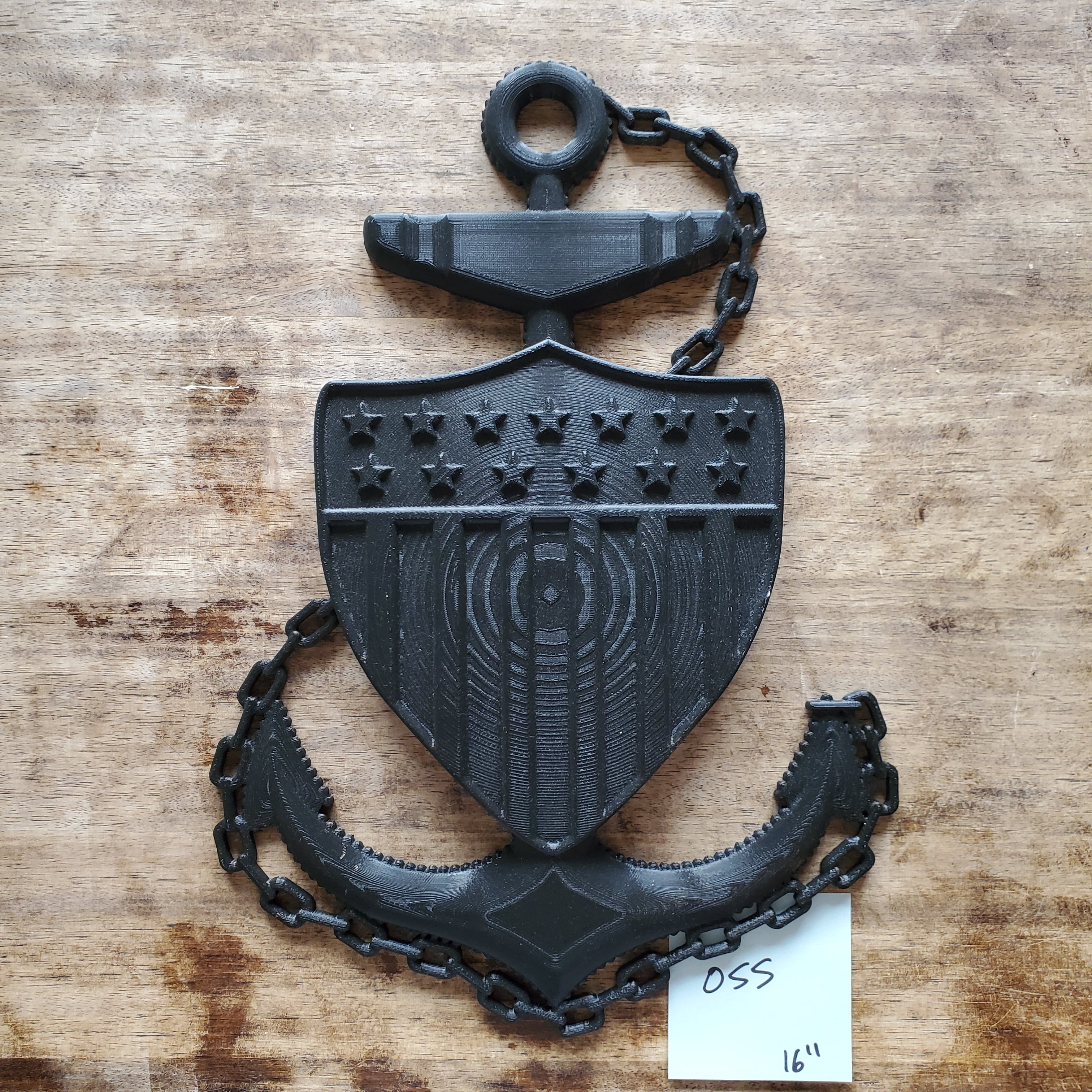 CLEARANCE 055 3D USCG Chief CPO Anchor (Old Version)