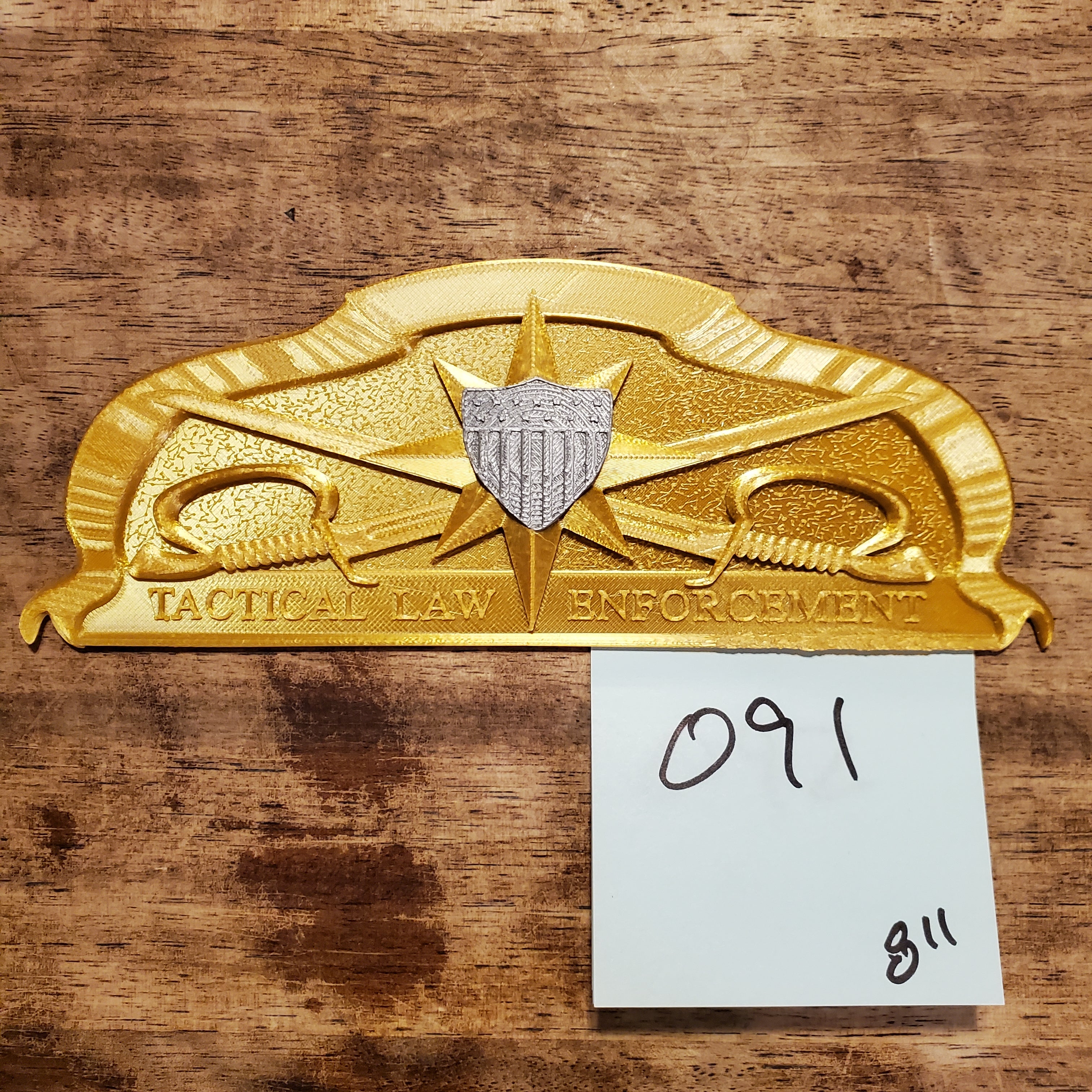 CLEARANCE 091 3D USCG Tactical Law Enforcement TACLET Insignia