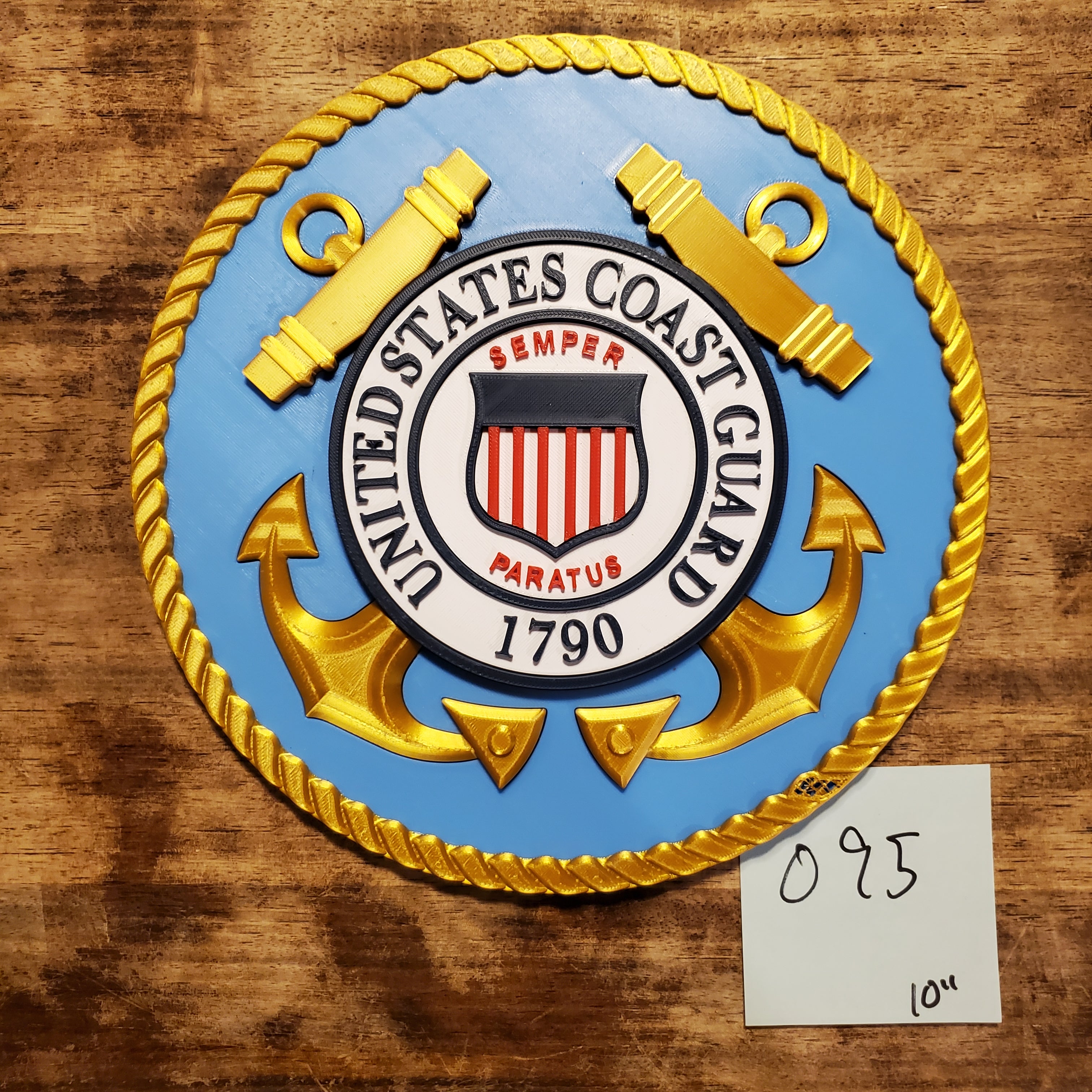 CLEARANCE 095 3D USCG Seal  (read description)