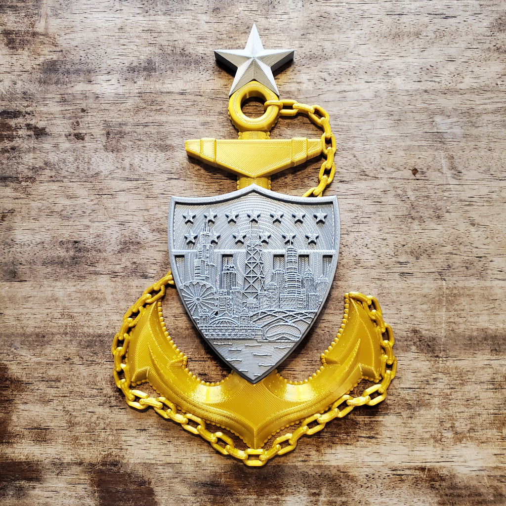 3D USCG Senior Chief SCPO Anchor Chicago Edition