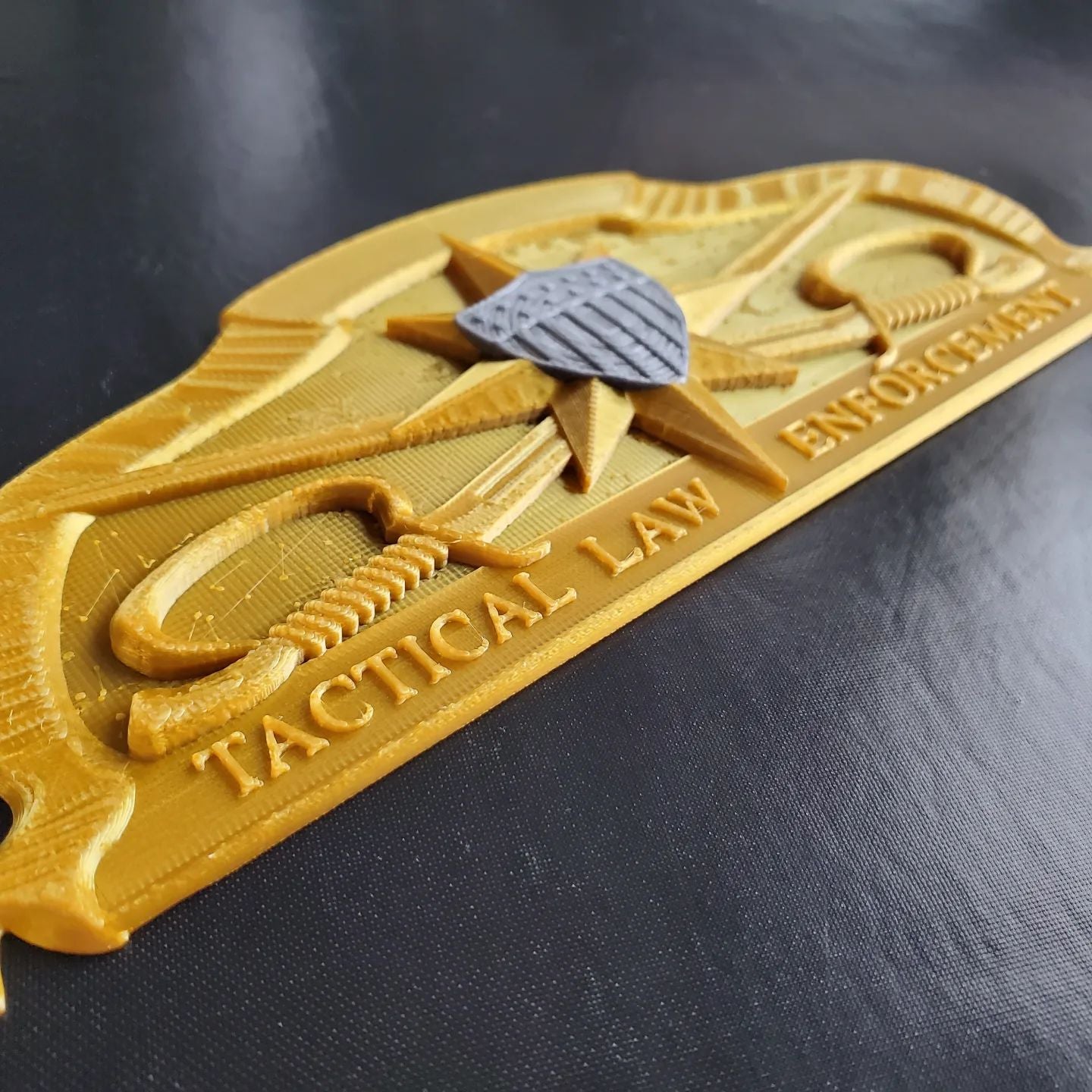 3D USCG Tactical Law Enforcement TACLET Insignia