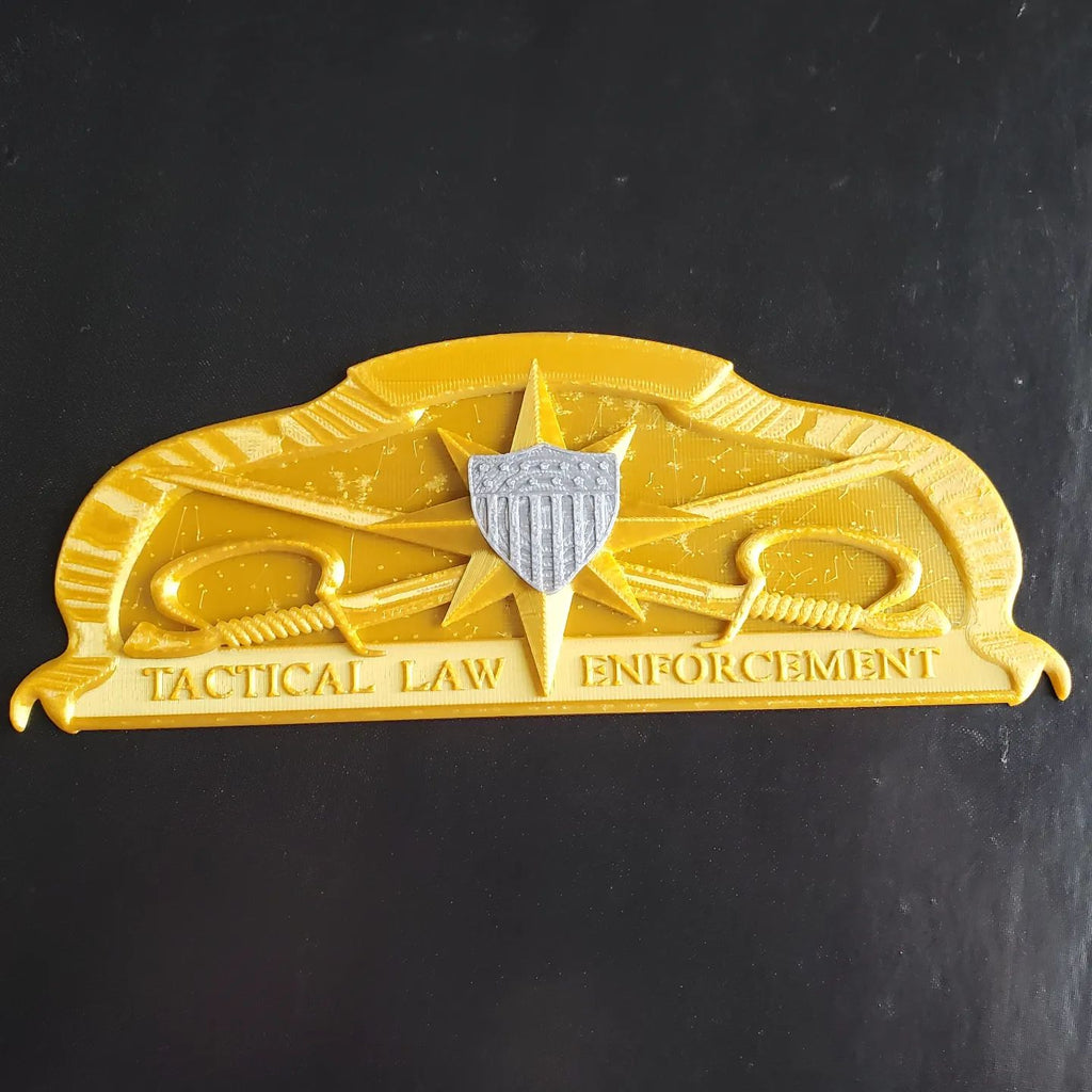 3D USCG Tactical Law Enforcement TACLET Insignia