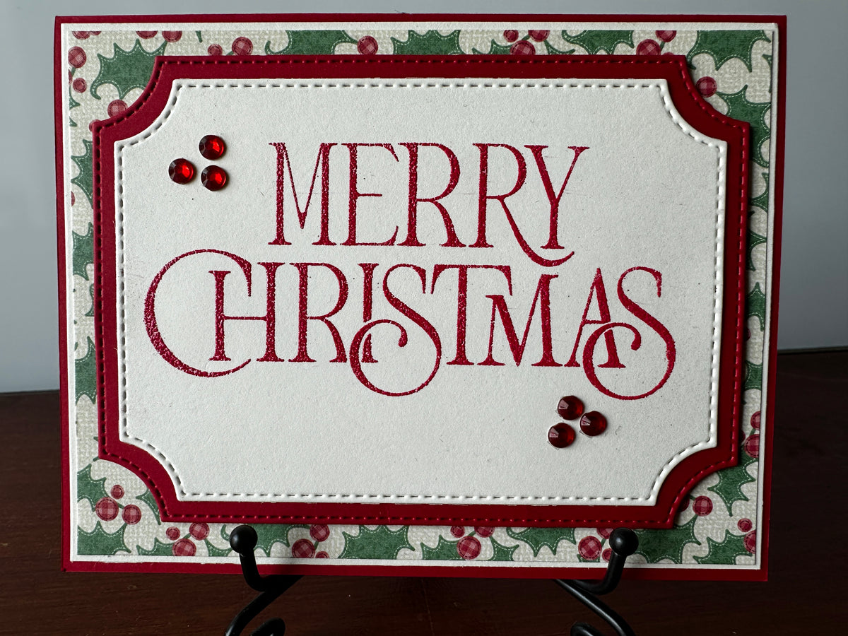 Handmade Christmas Cards ~ Set of 8, 16 or 25 Completed Cards