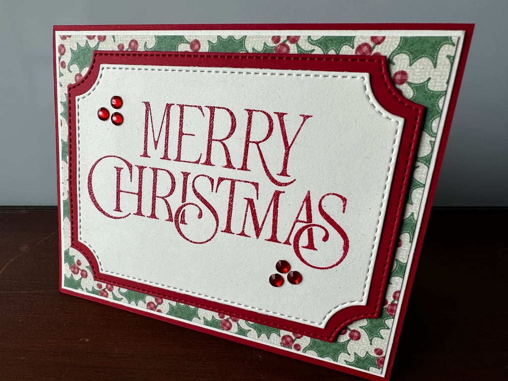 Handmade Christmas Cards ~ Set of 8, 16 or 25 Completed Cards