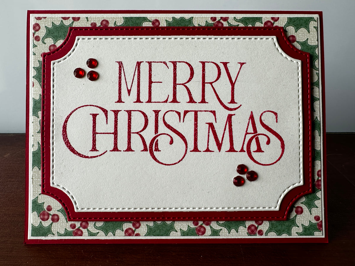 Handmade Christmas Cards ~ Set of 8, 16 or 25 Completed Cards