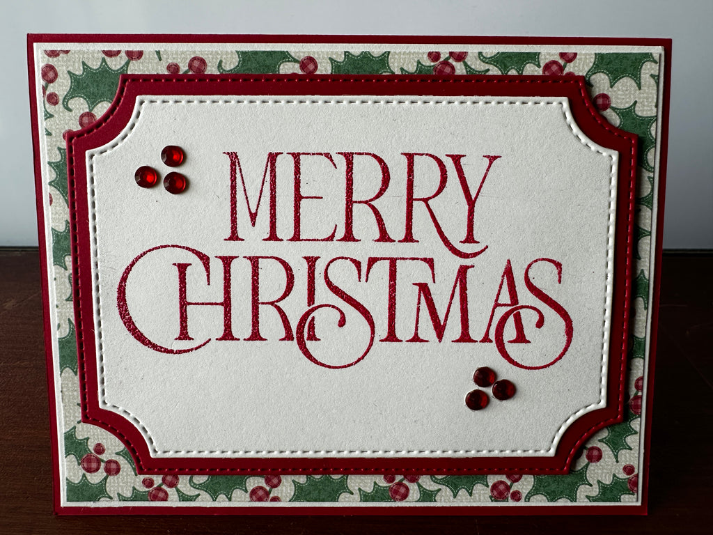 Handmade Christmas Cards ~ Set of 8, 16 or 25 Completed Cards