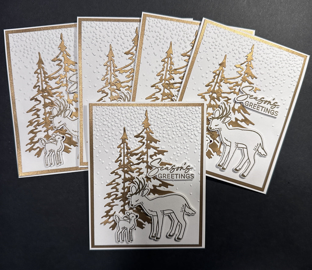 Handmade Coast Guard Themed Christmas Cards ~ Set of 8, 16 or 25 Completed Cards