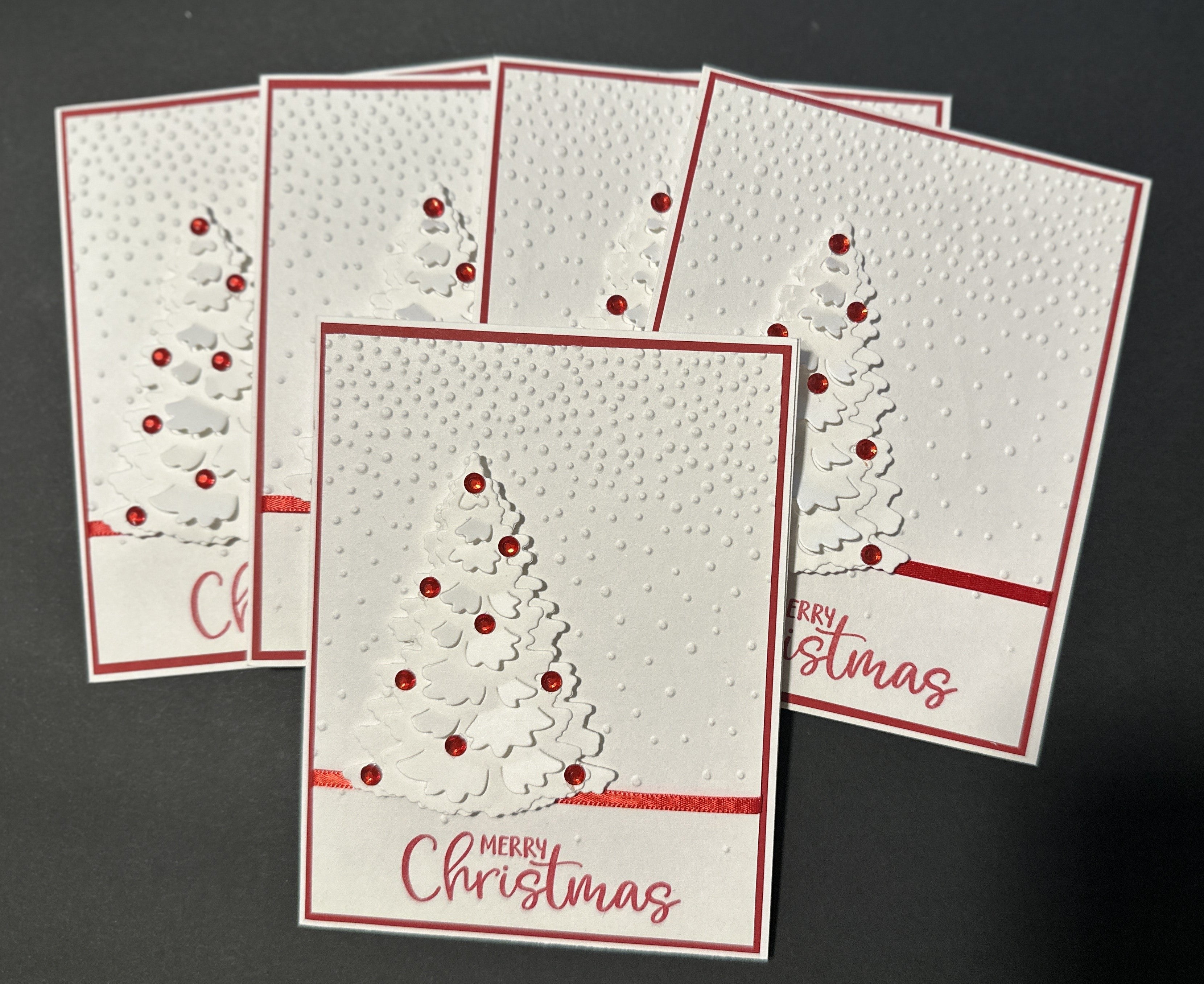 Handmade Christmas Cards ~ Set of 8, 16 or 25 Completed Cards