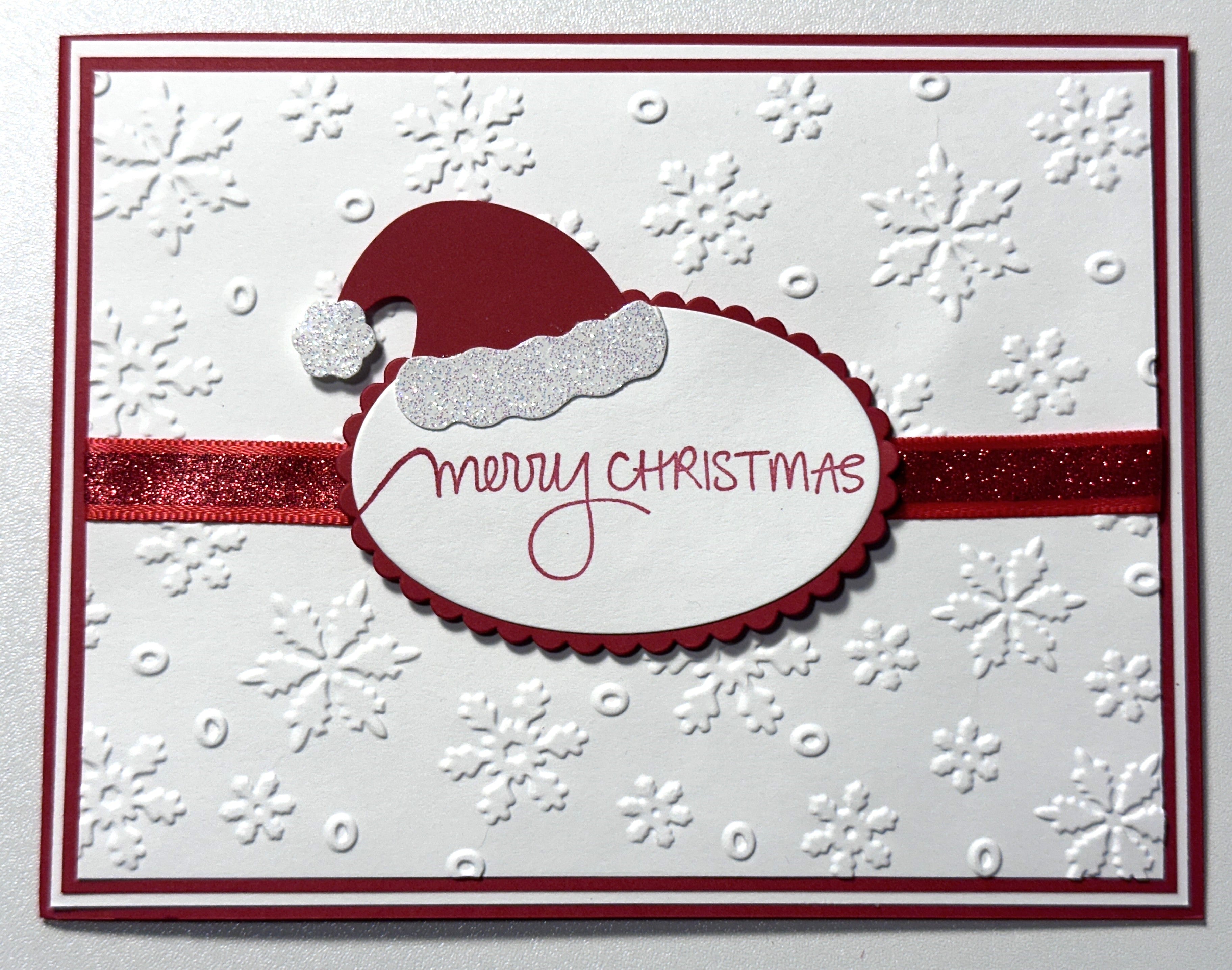 Handmade Christmas Cards ~ Set of 8, 16 or 25 Completed Cards