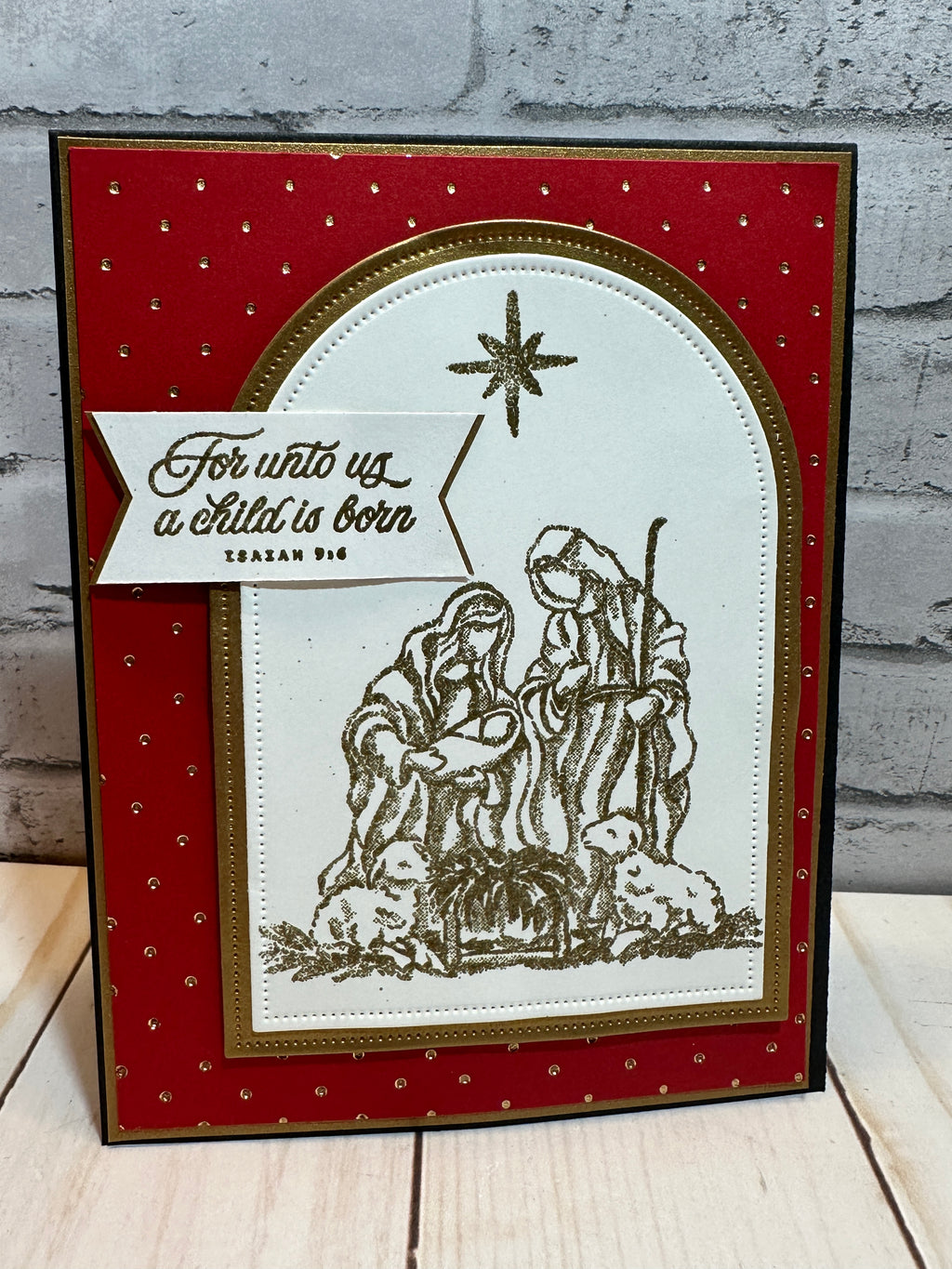 Handmade Christmas Cards ~ Set of 8, 16 or 25 Completed Cards