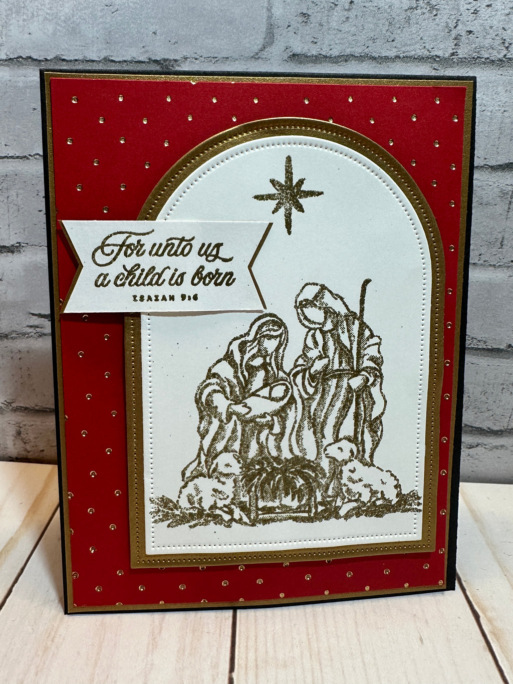 Handmade Christmas Cards ~ Set of 8, 16 or 25 Completed Cards