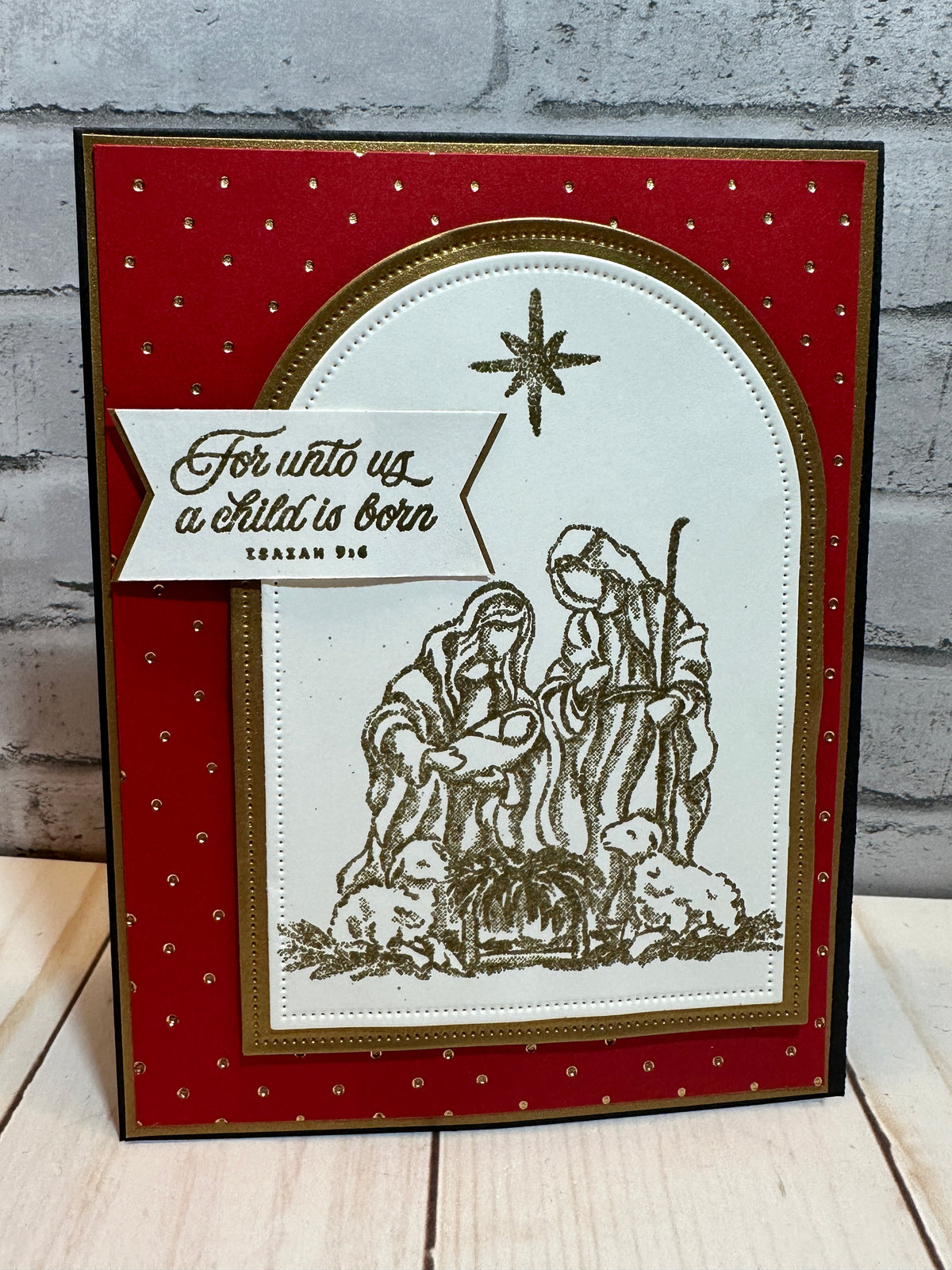 Handmade Christmas Cards ~ Set of 8, 16 or 25 Completed Cards