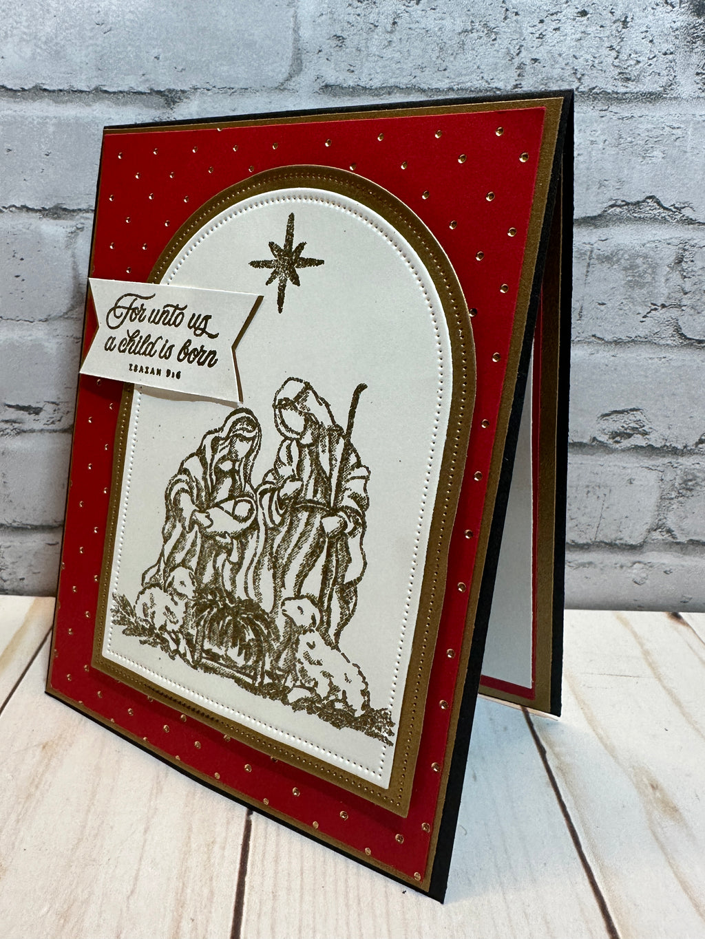 Handmade Christmas Cards ~ Set of 8, 16 or 25 Completed Cards