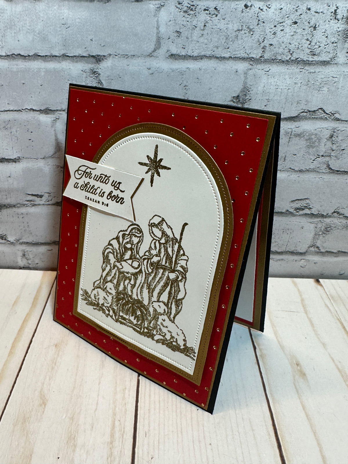 Handmade Christmas Cards ~ Set of 8, 16 or 25 Completed Cards