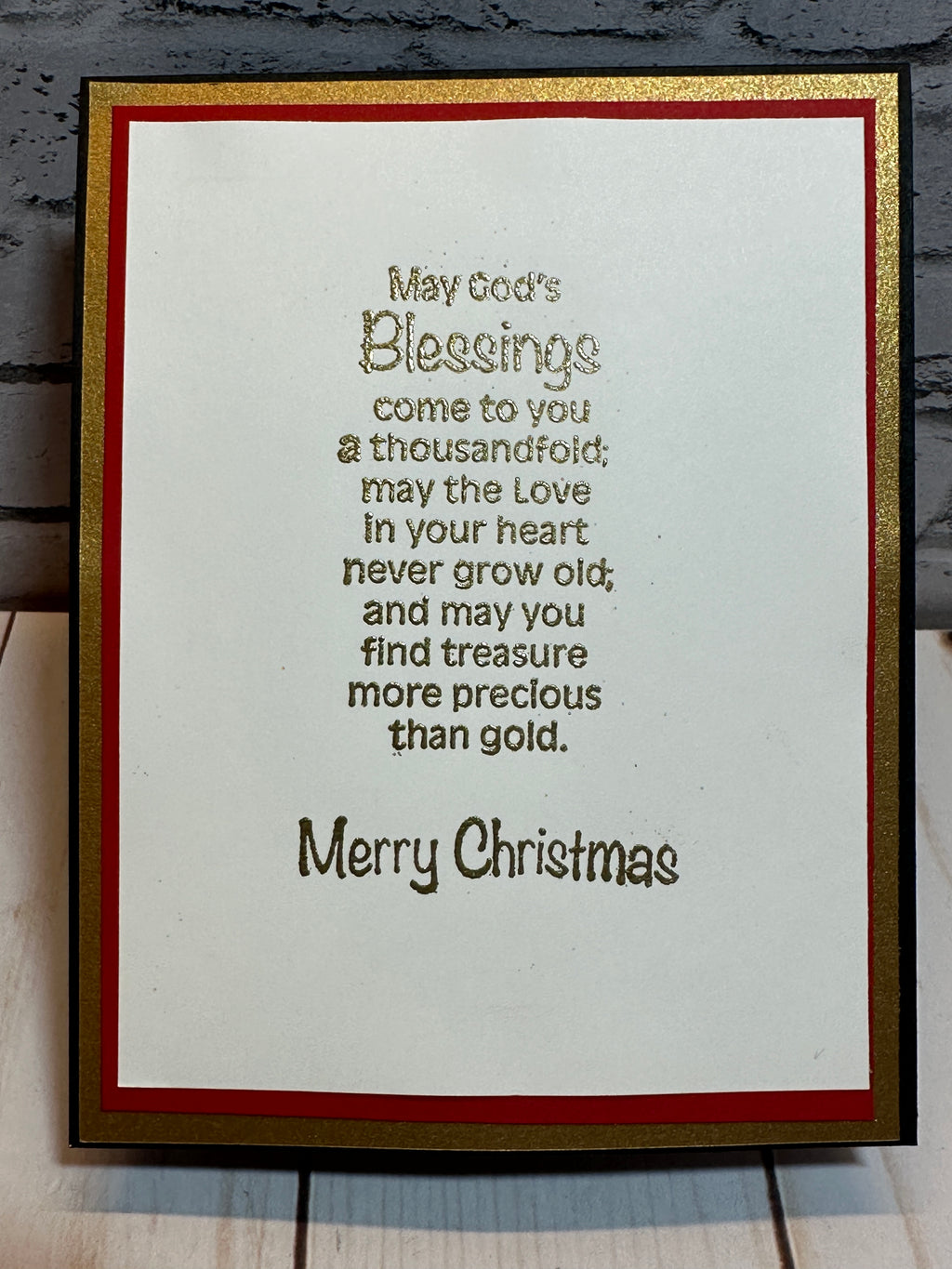 Handmade Christmas Cards ~ Set of 8, 16 or 25 Completed Cards