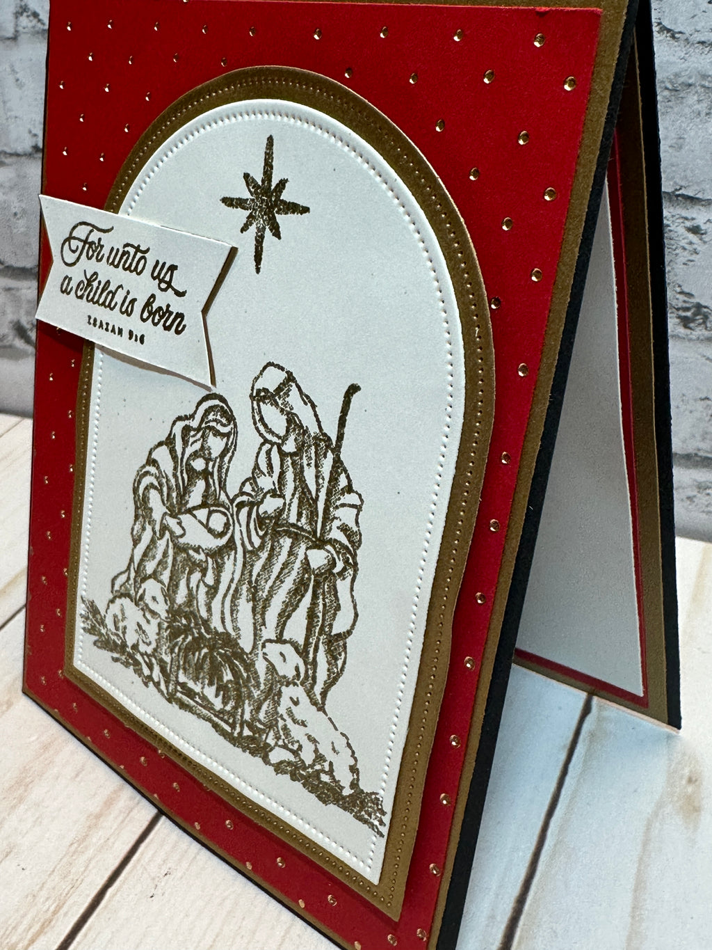 Handmade Christmas Cards ~ Set of 8, 16 or 25 Completed Cards