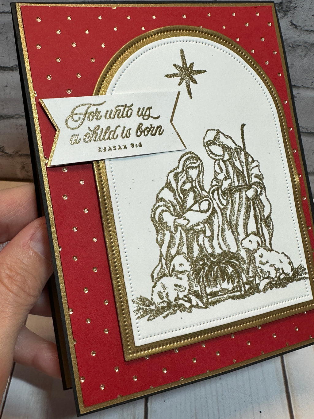 Handmade Christmas Cards ~ Set of 8, 16 or 25 Completed Cards