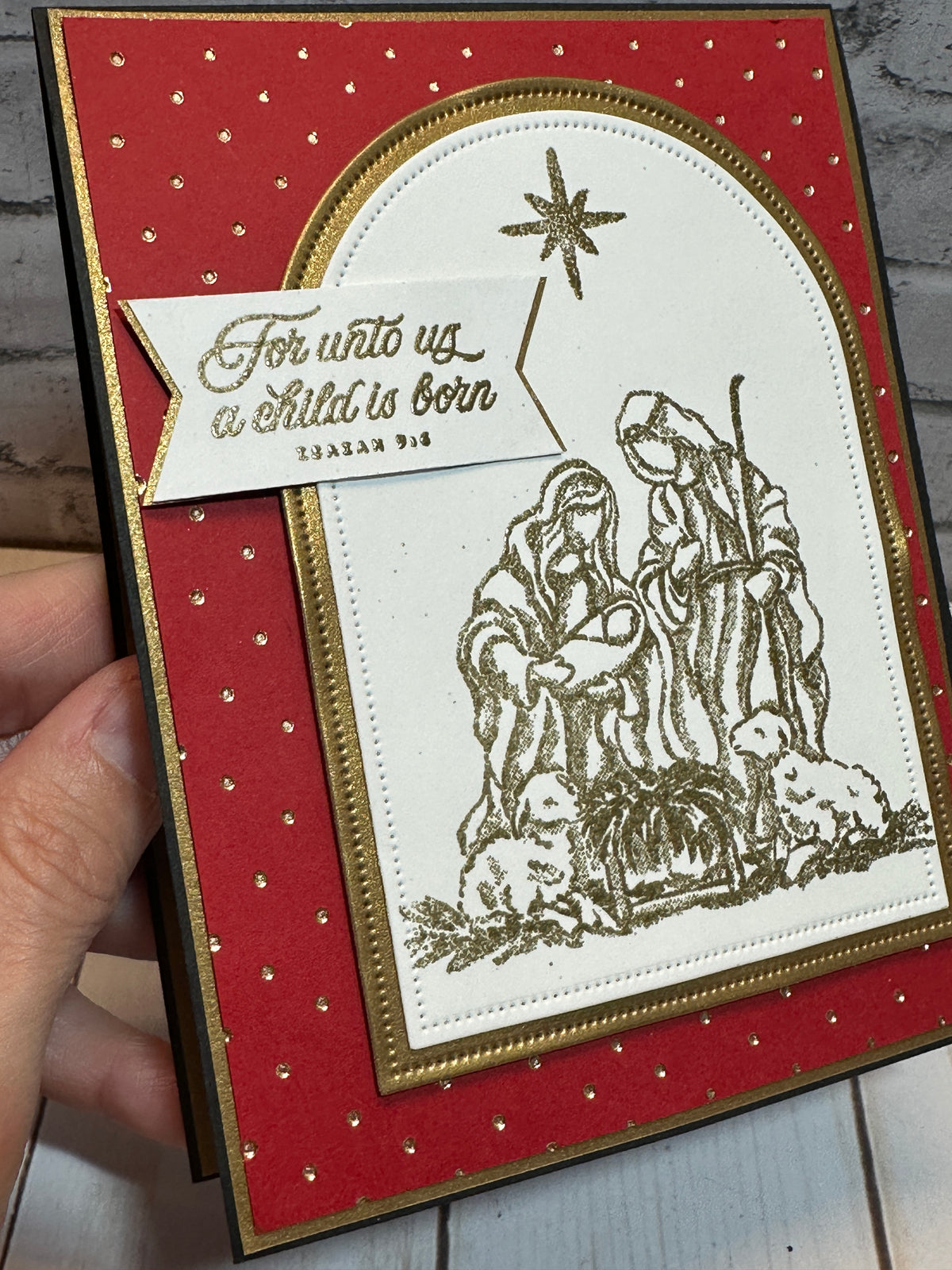 Handmade Christmas Cards ~ Set of 8, 16 or 25 Completed Cards