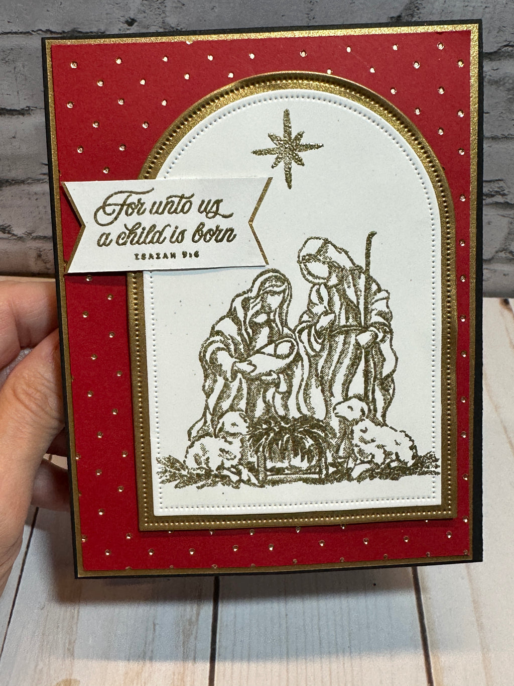 Handmade Christmas Cards ~ Set of 8, 16 or 25 Completed Cards