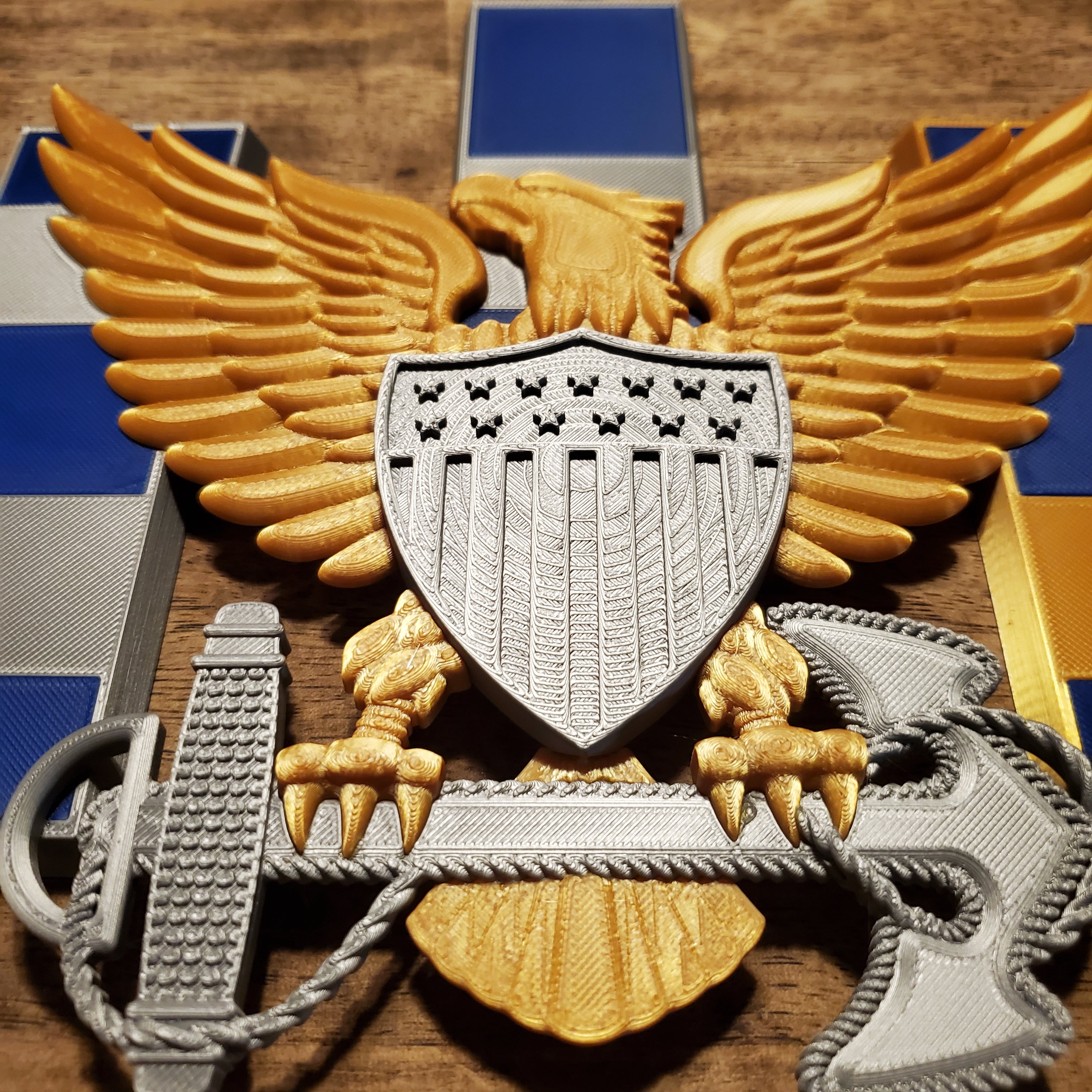 3D USCG CWO Eagle and Bars