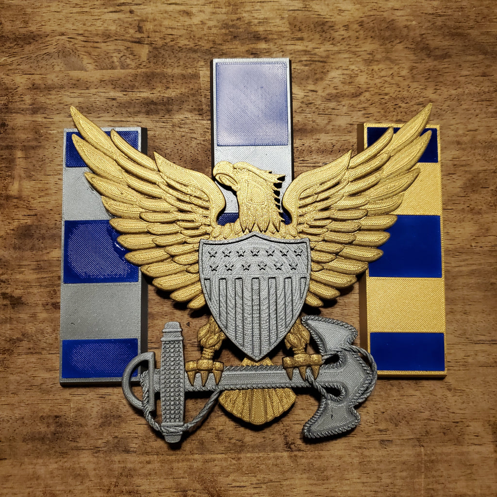 3D USCG CWO Eagle and Bars