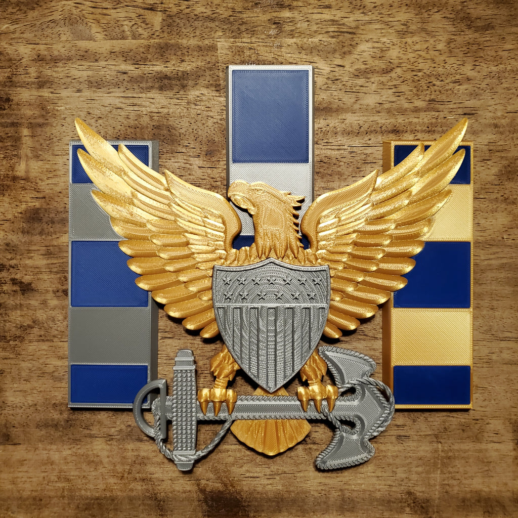 3D USCG CWO Eagle and Bars