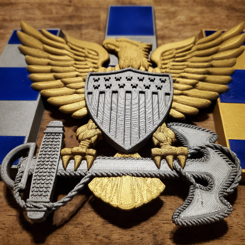 3D USCG CWO Eagle and Bars