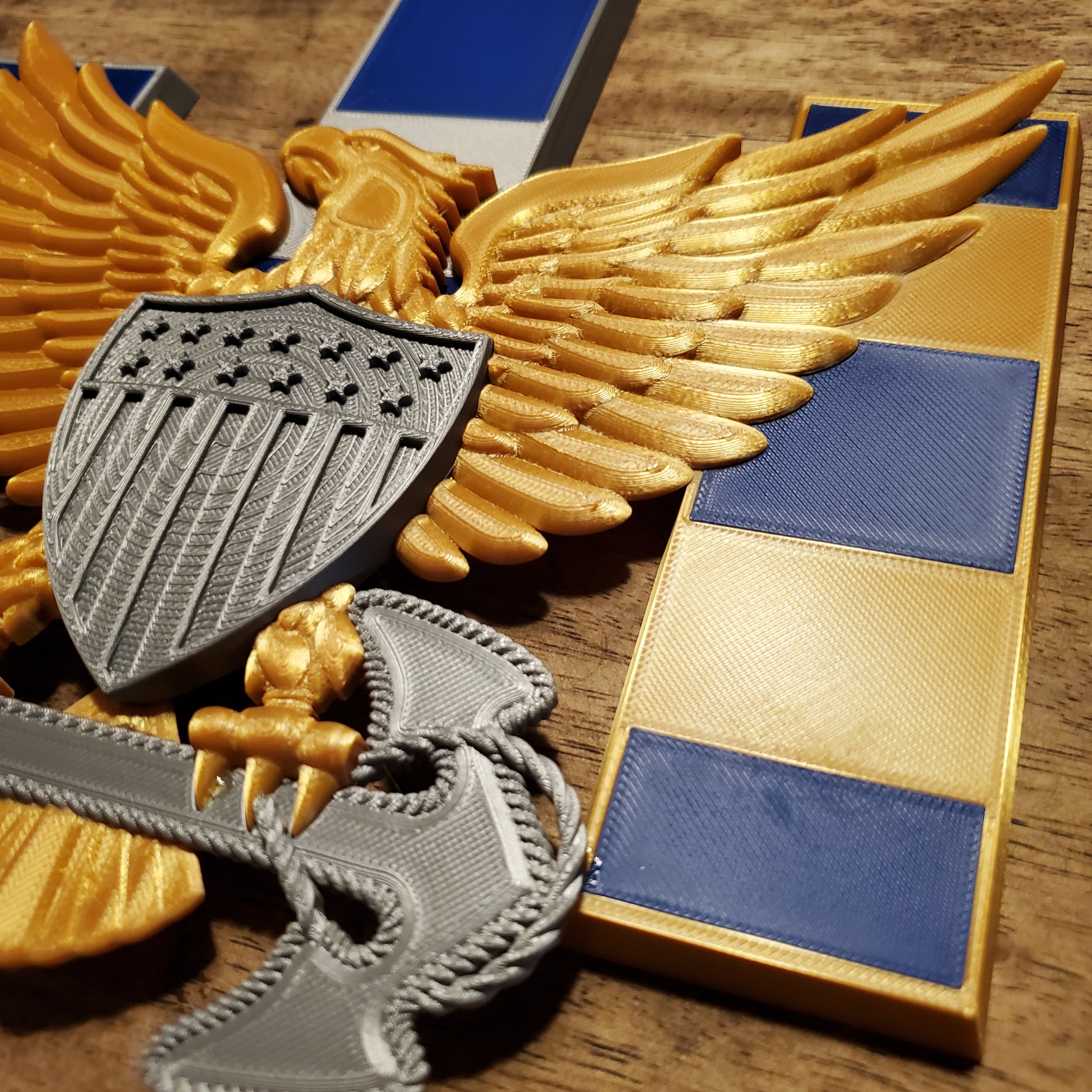 3D USCG CWO Eagle and Bars