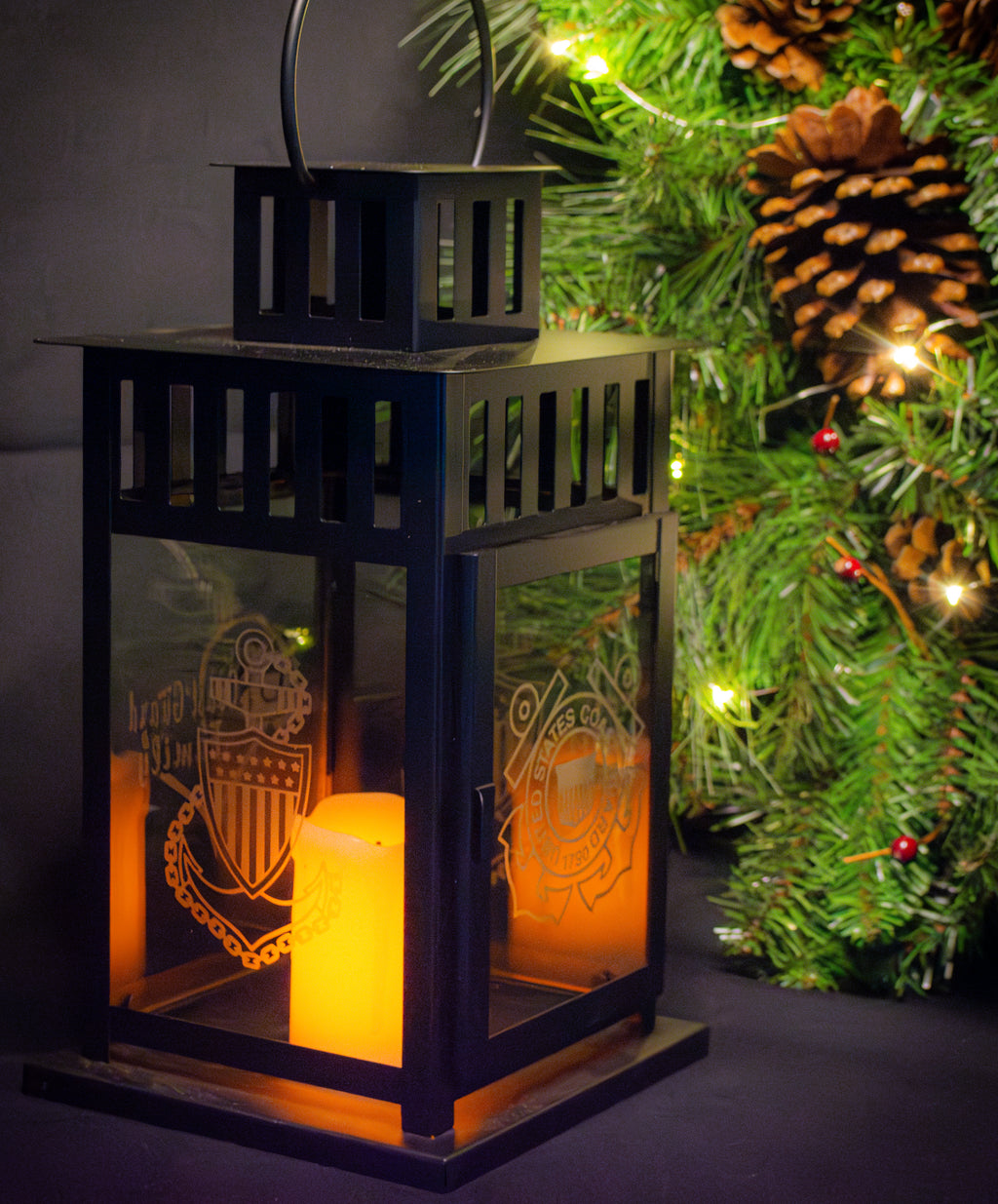 Custom Etched Lantern