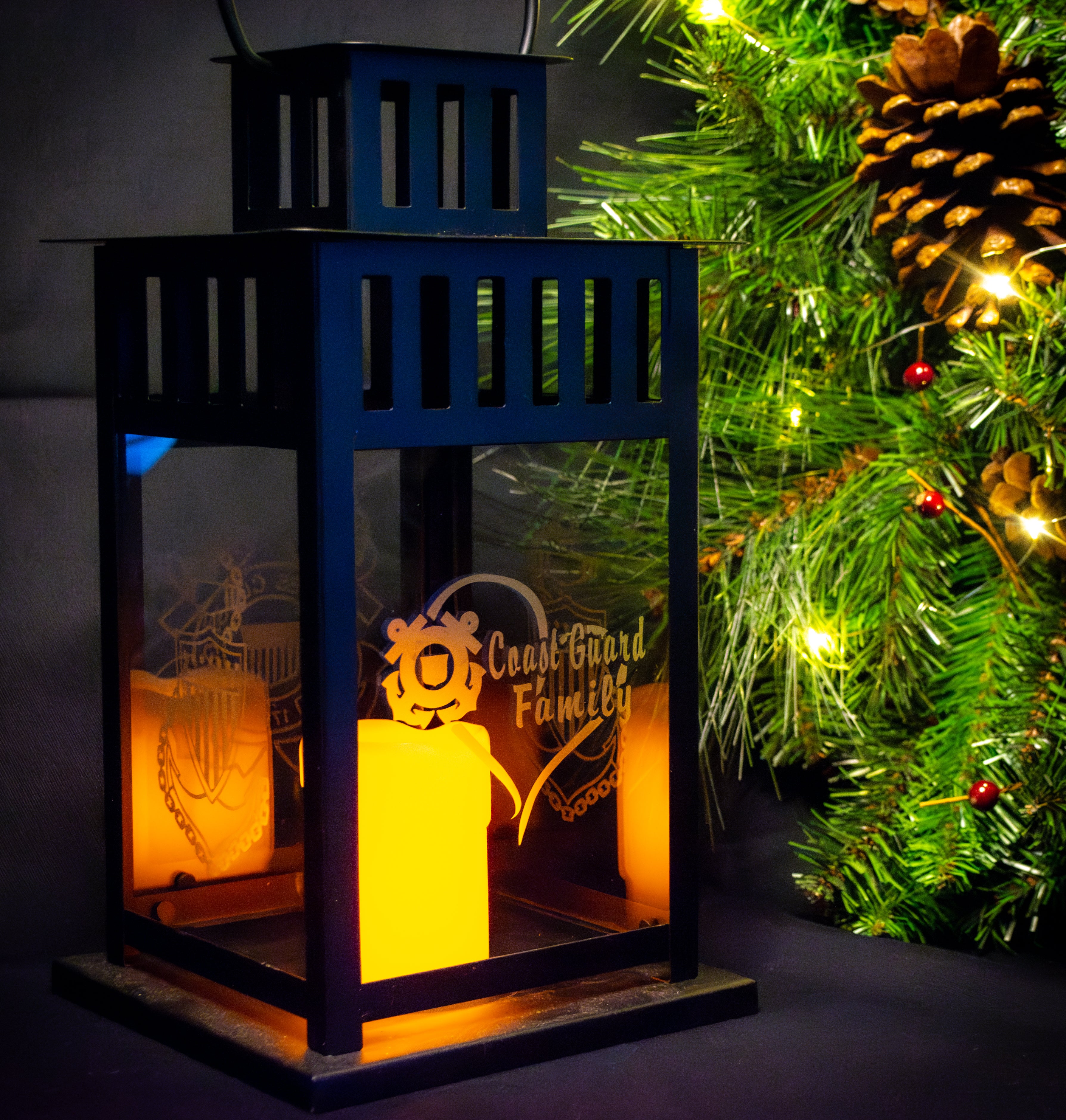 Custom Etched Lantern