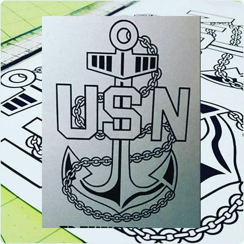 Decal USN Chief Anchor