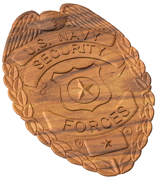 3D USN Security Forces MA Badge