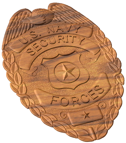 3D USN Security Forces MA Badge