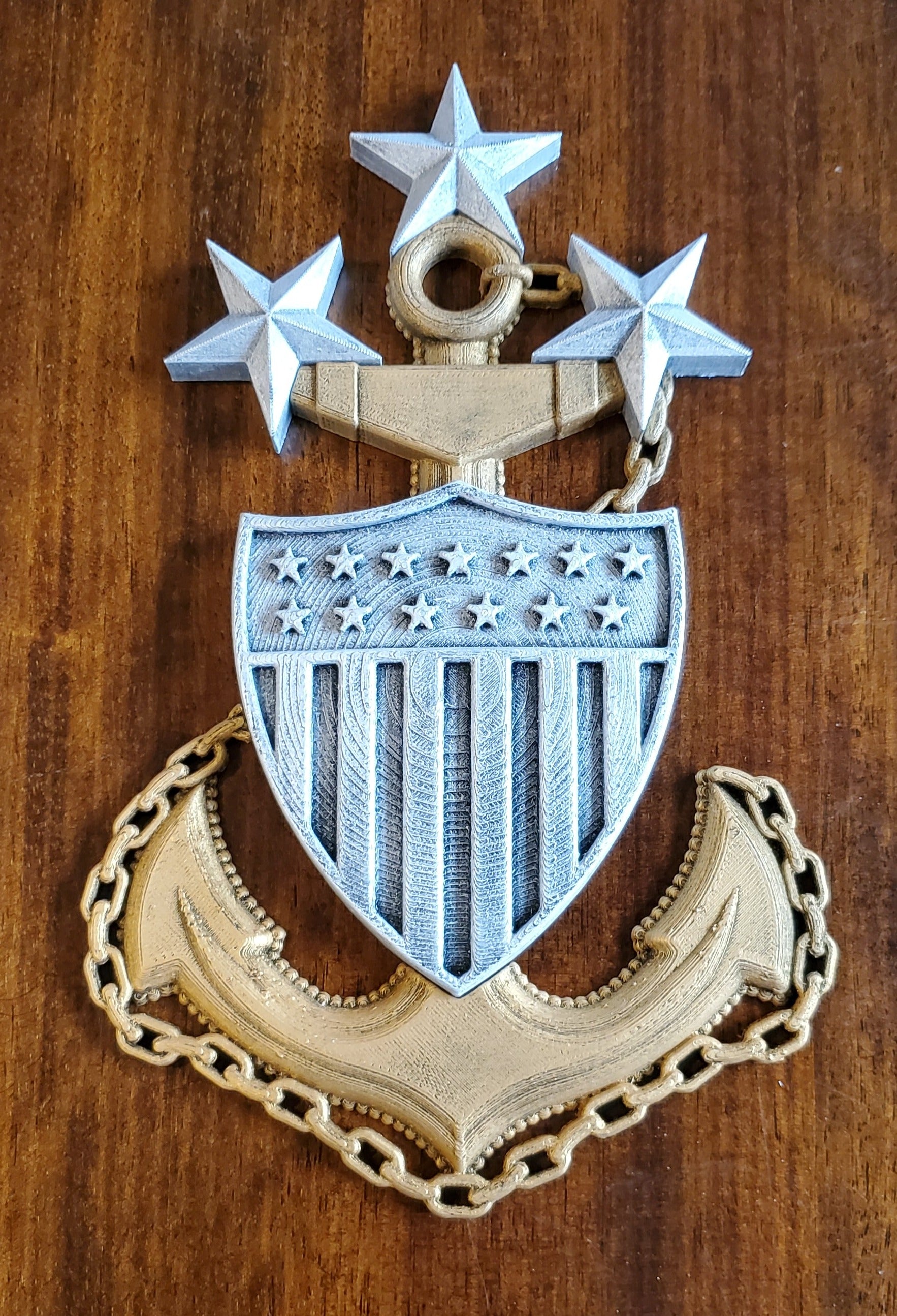 3D USCG Master Chief Petty Officer of the Coast Guard Anchor