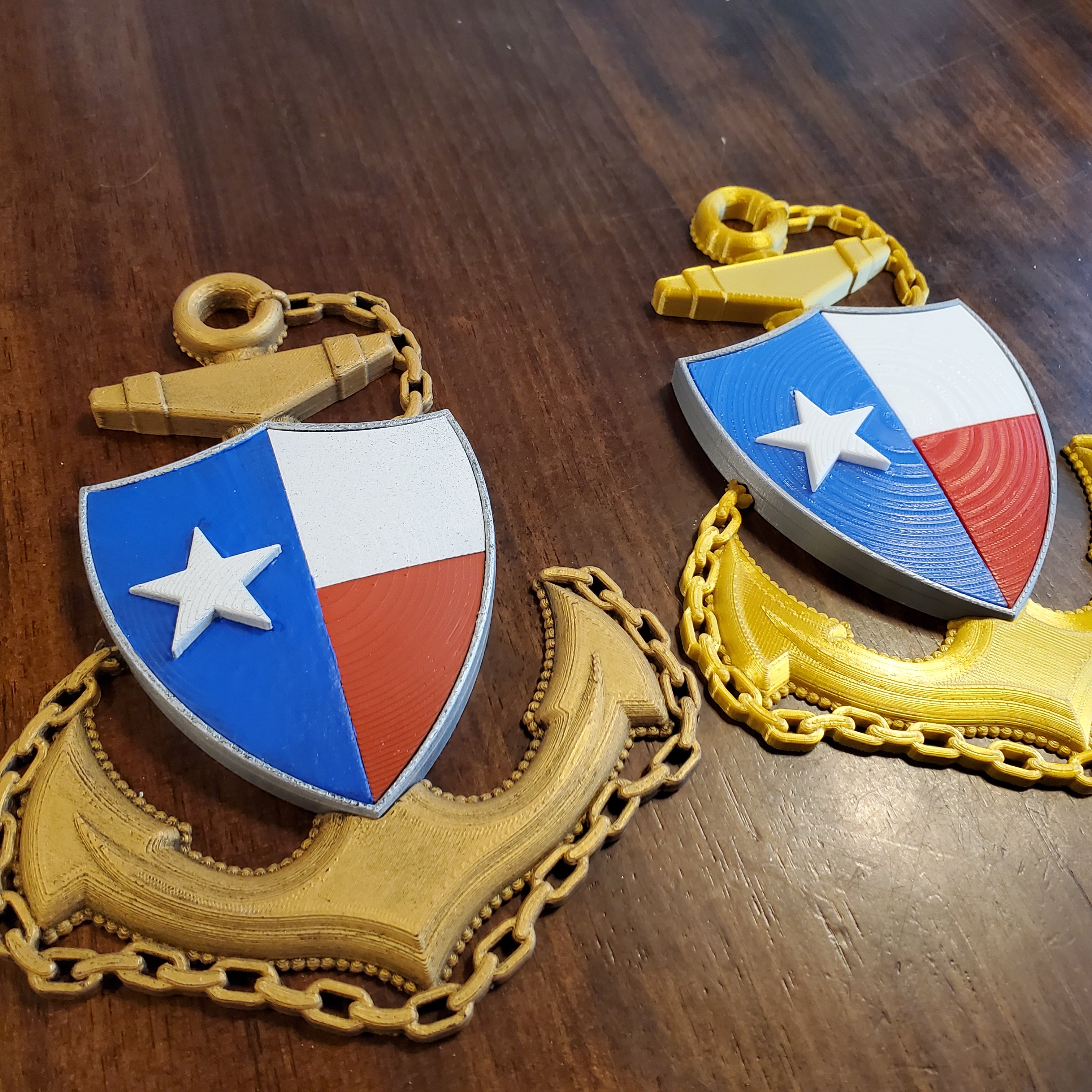 3D USCG Chief CPO Anchor Texas Edition