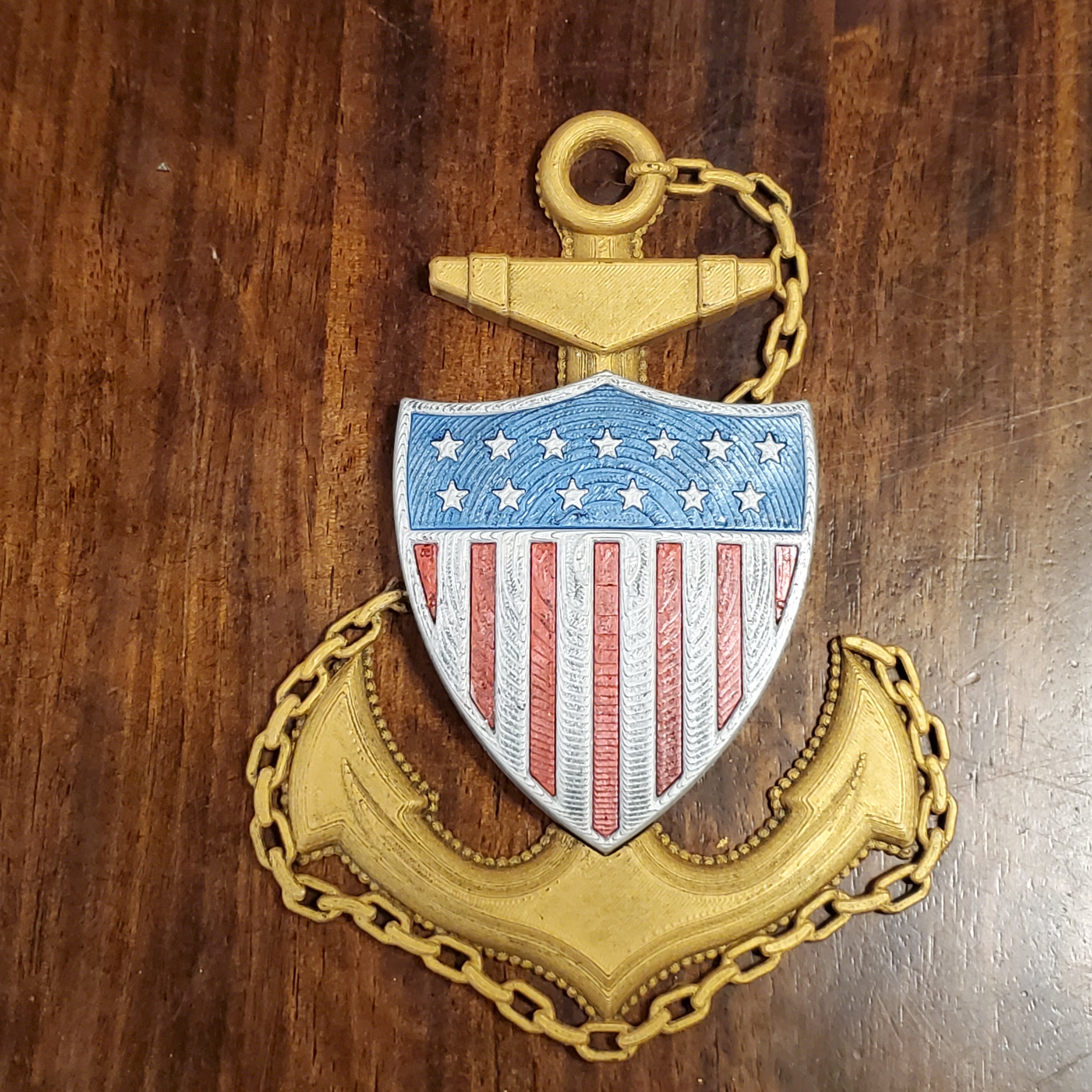 3D USCG Chief CPO Anchor America Edition