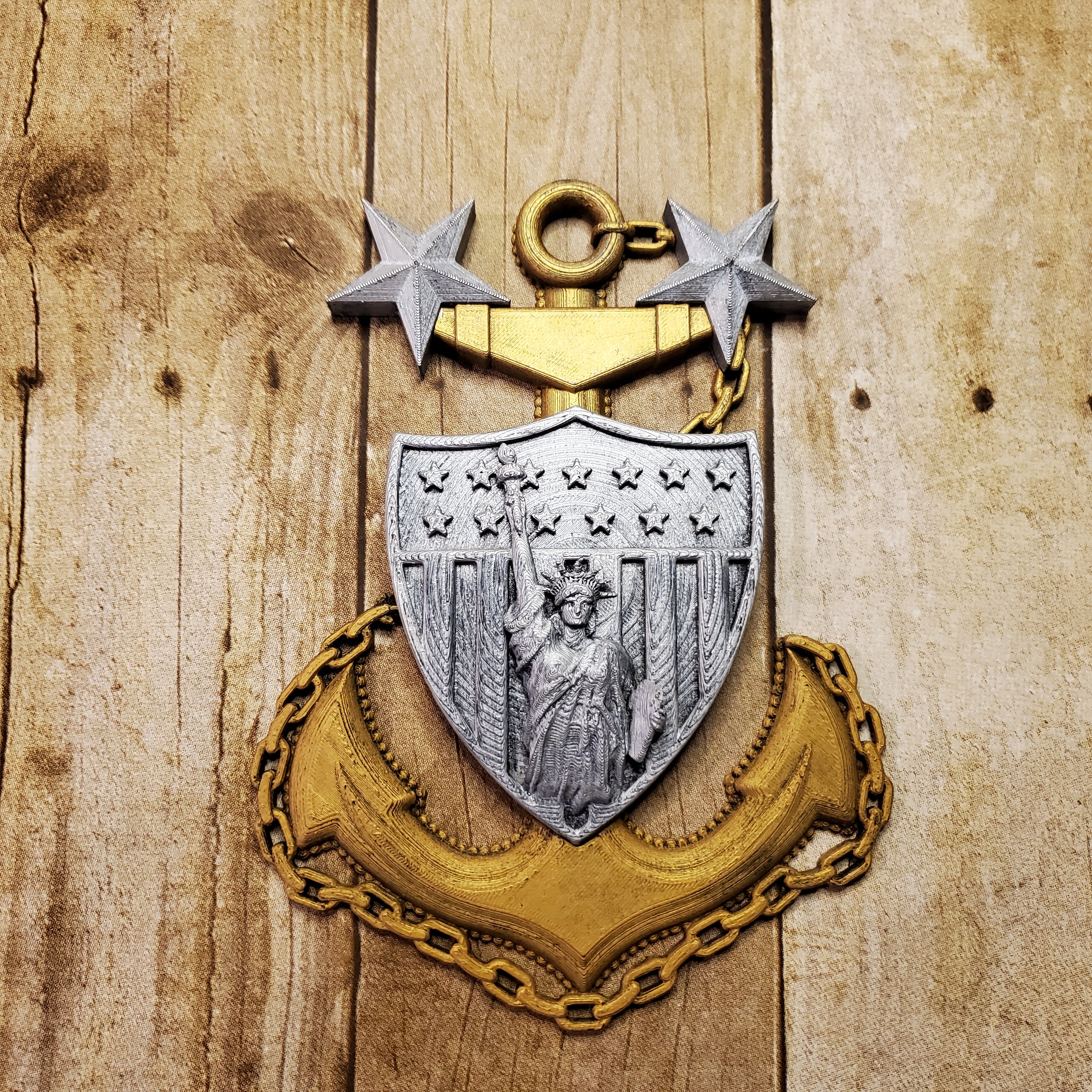 3D USCG Master Chief MCPO Anchor New York Edition