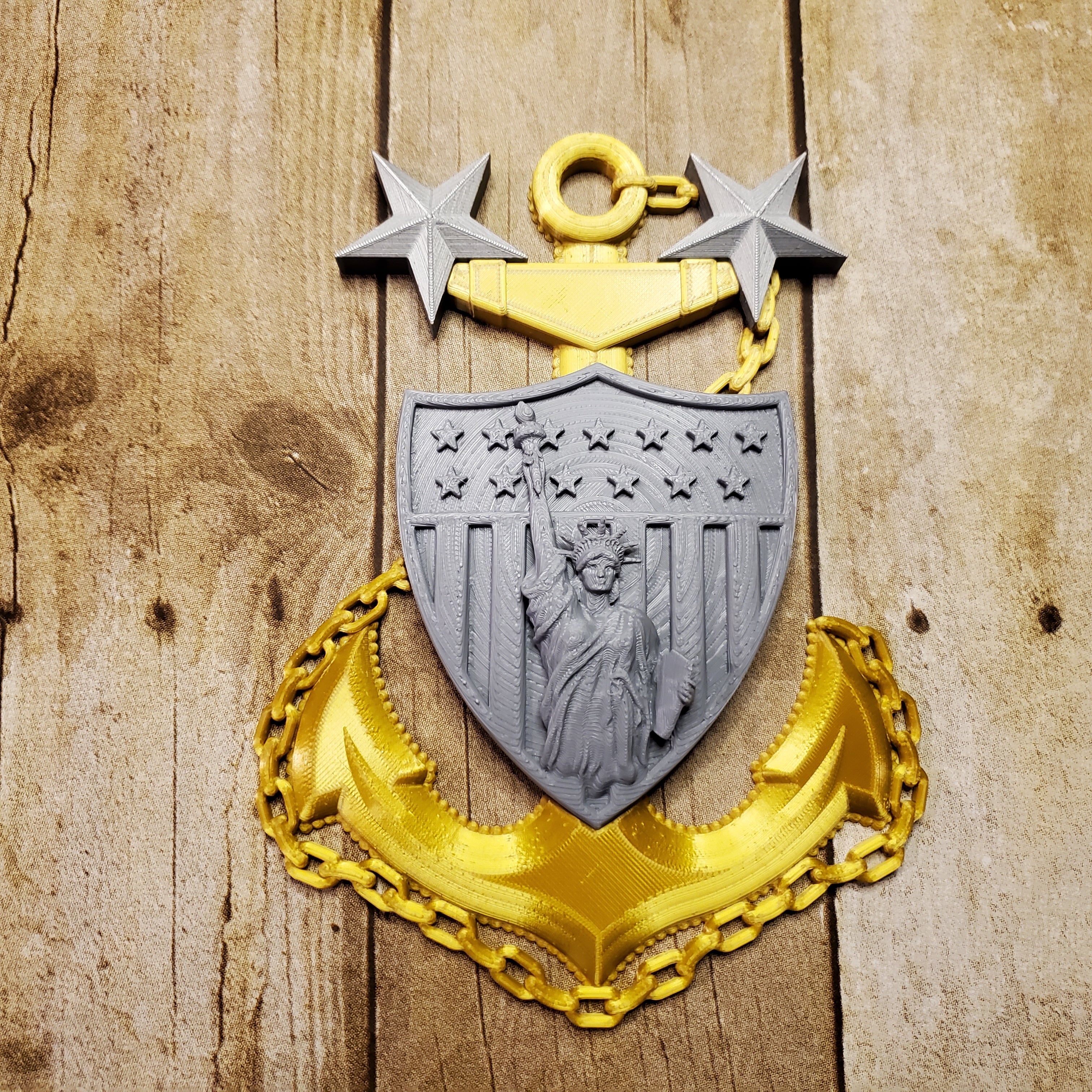 3D USCG Master Chief MCPO Anchor New York Edition