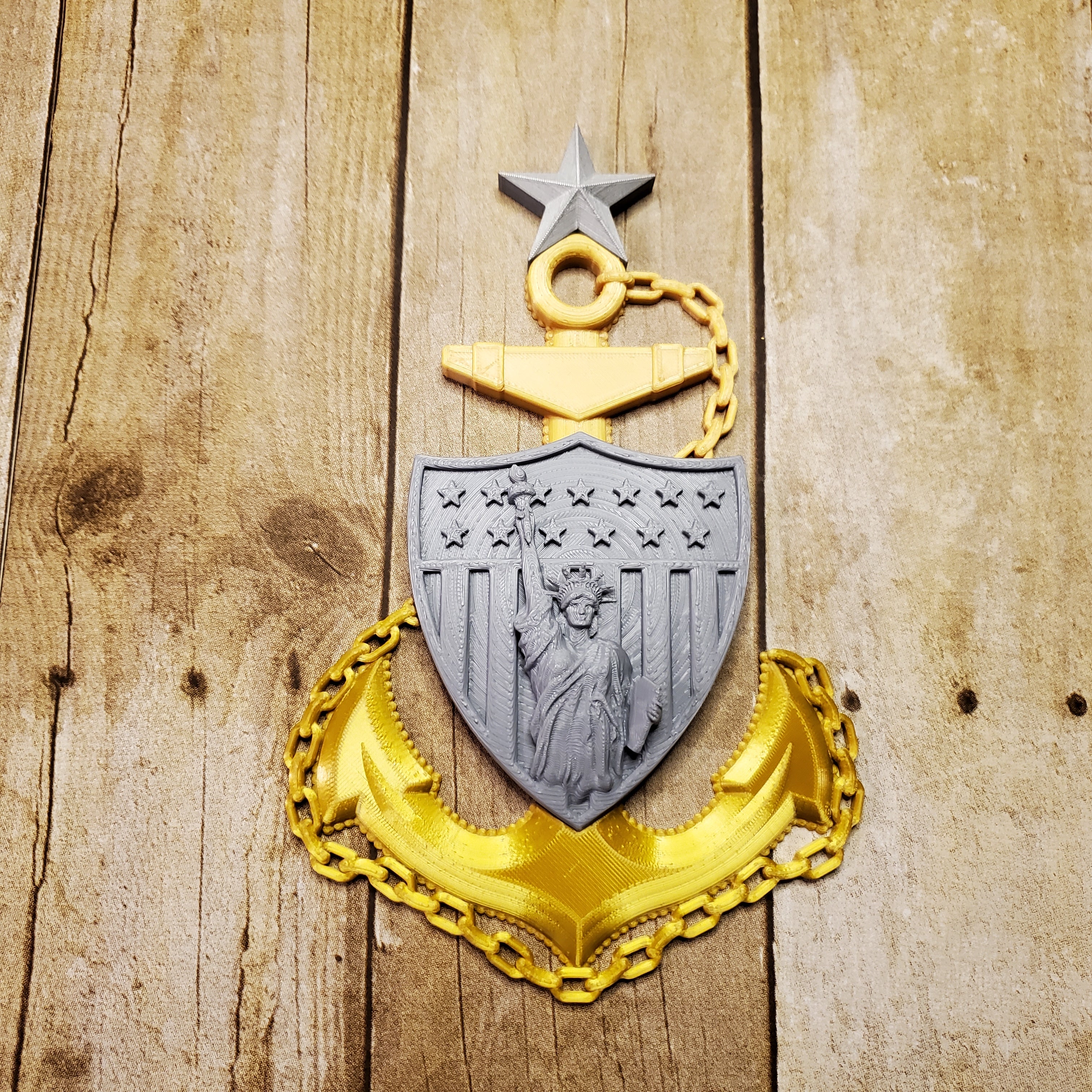 3D USCG Senior Chief SCPO Anchor New York Edition