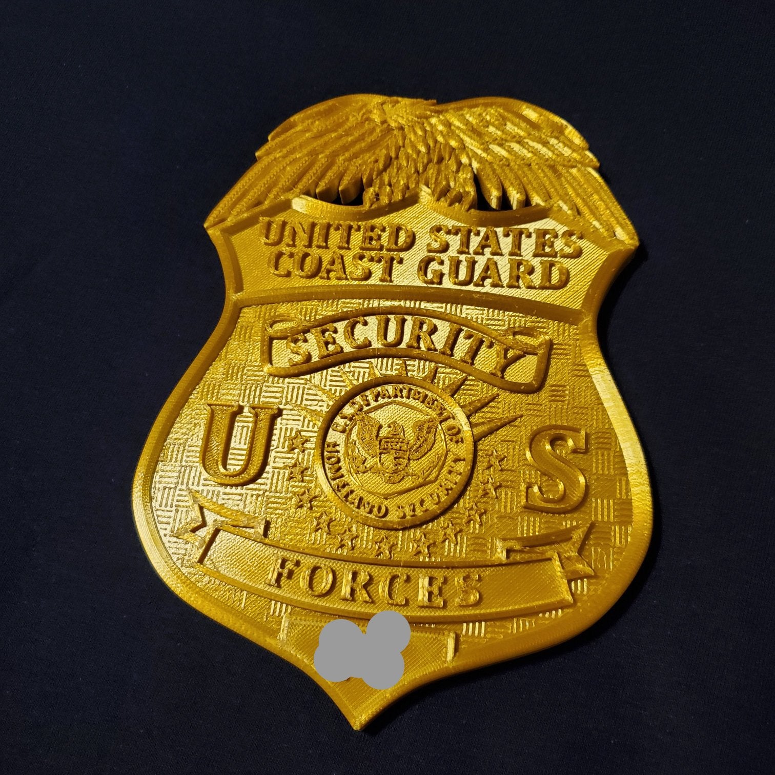3D USCG CGPD Police Department Badge