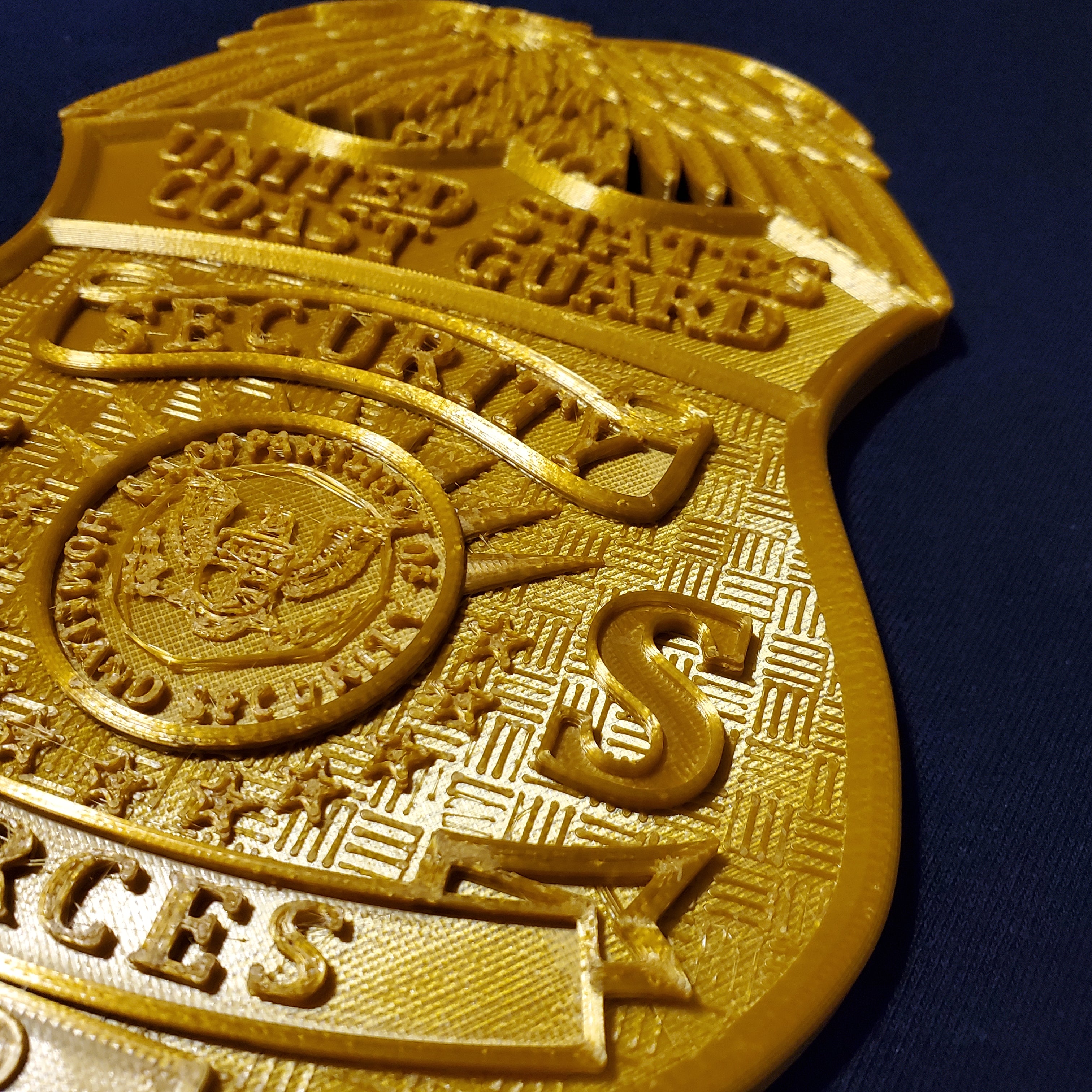3D USCG CGPD Police Department Badge