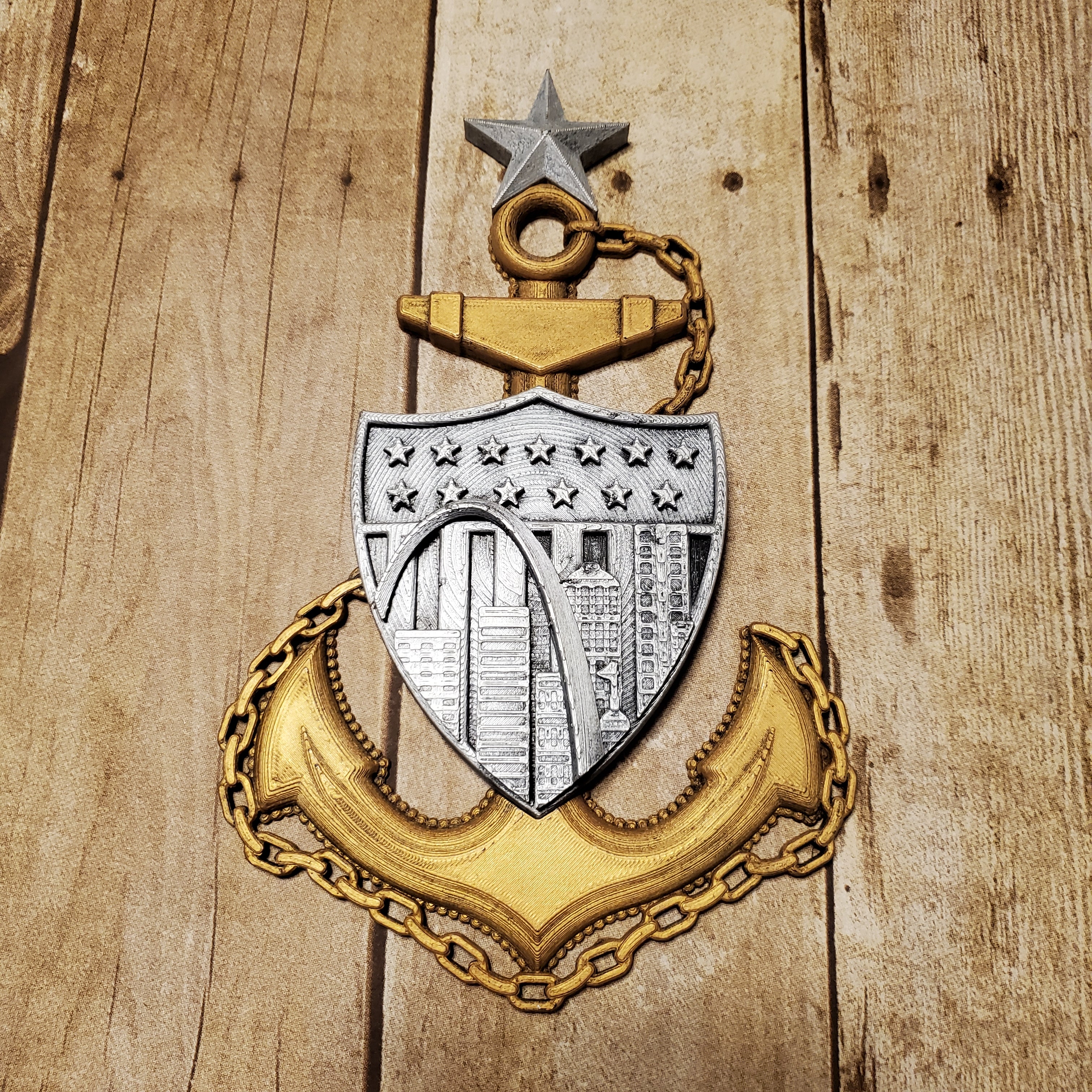 3D USCG Senior Chief SCPO Anchor St. Louis Edition