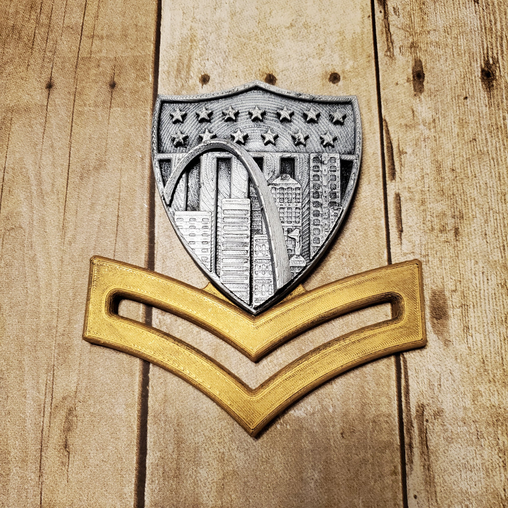 3D USCG Petty Officer Second Class E5 Device St. Louis Edition
