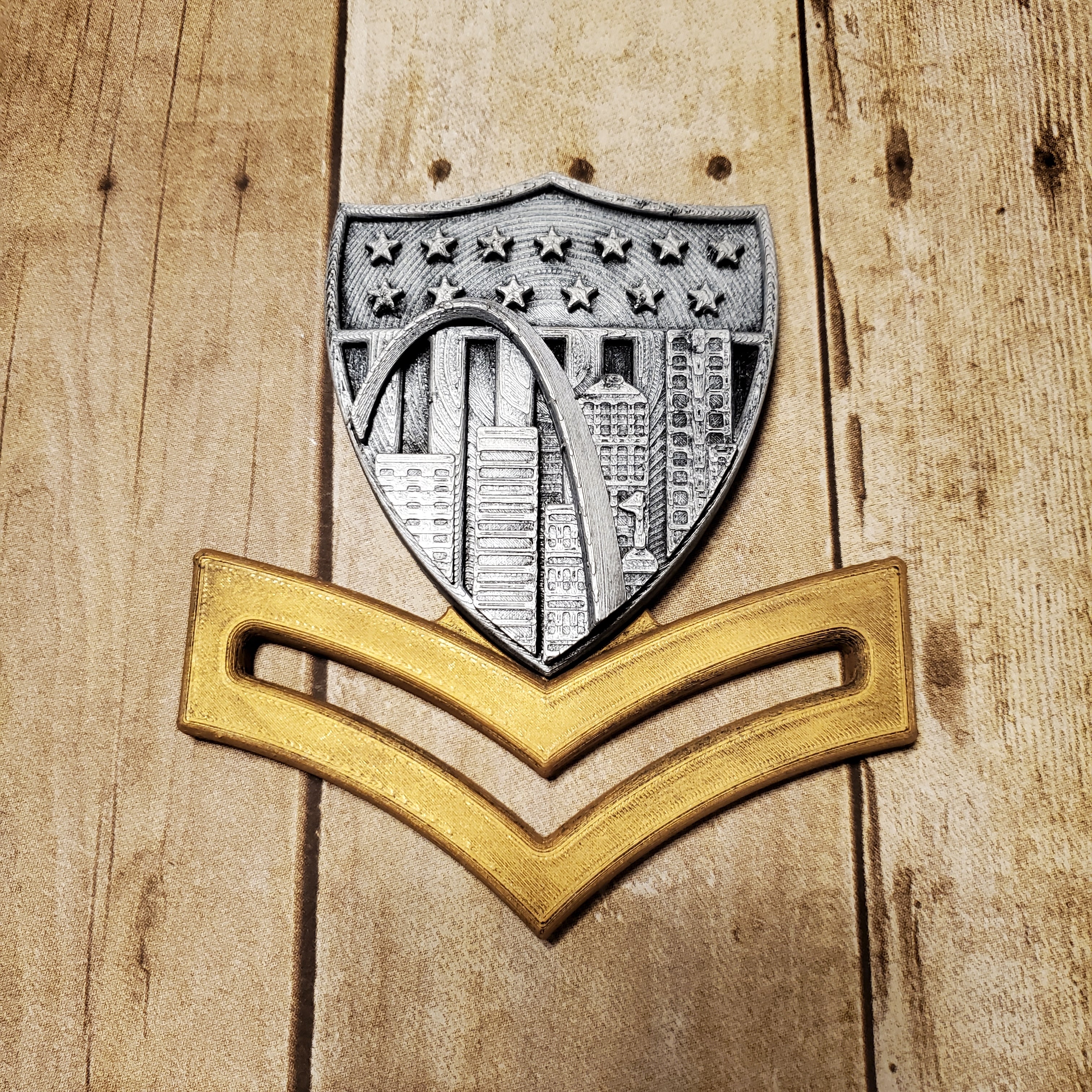 3D USCG Petty Officer Second Class E5 Device St. Louis Edition